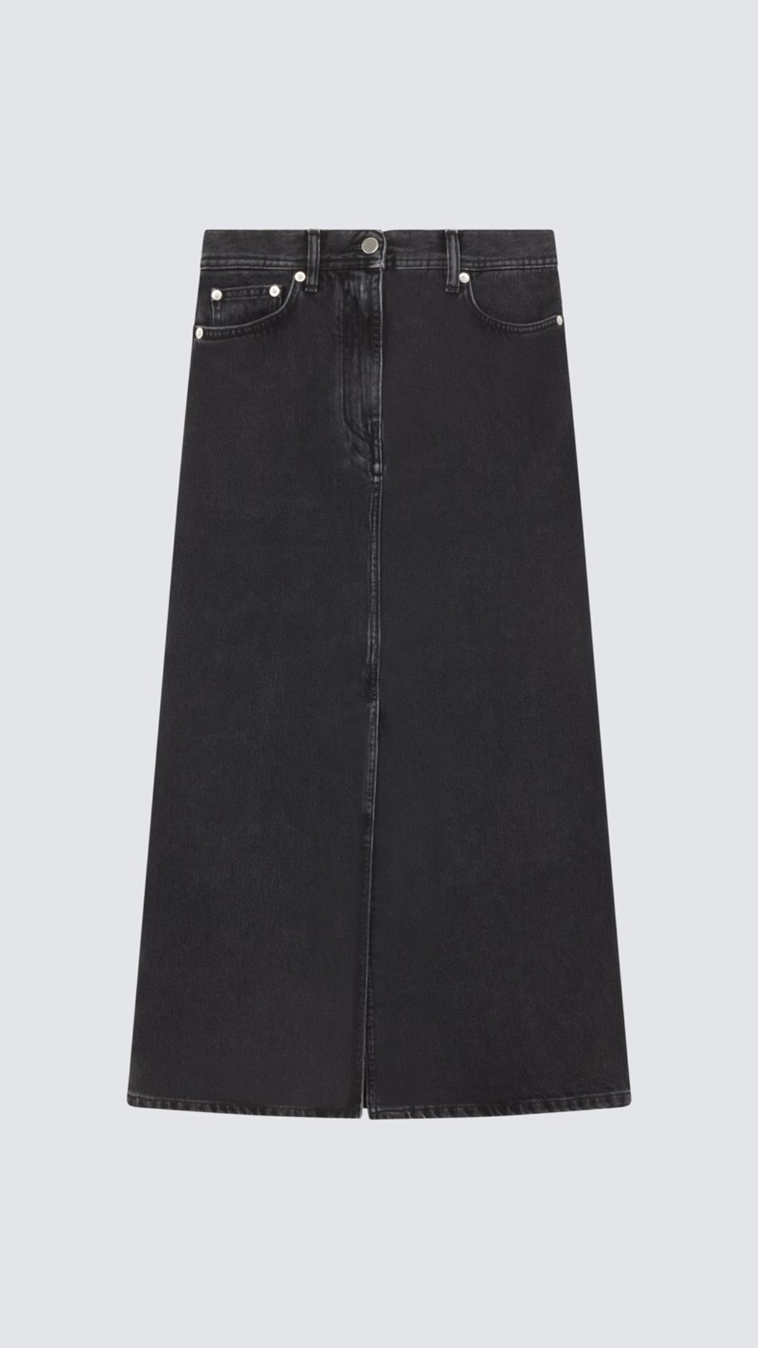 Loulou Studio Denim Long Skirt