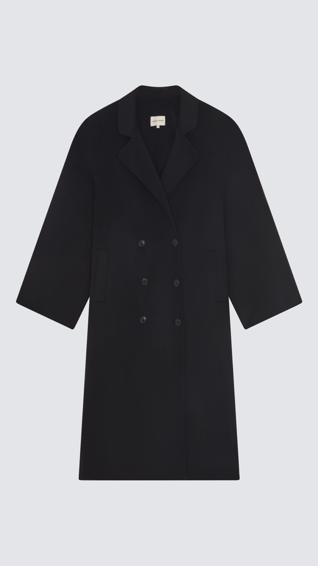 Loulou Studio Borneo Wool Midi Coat