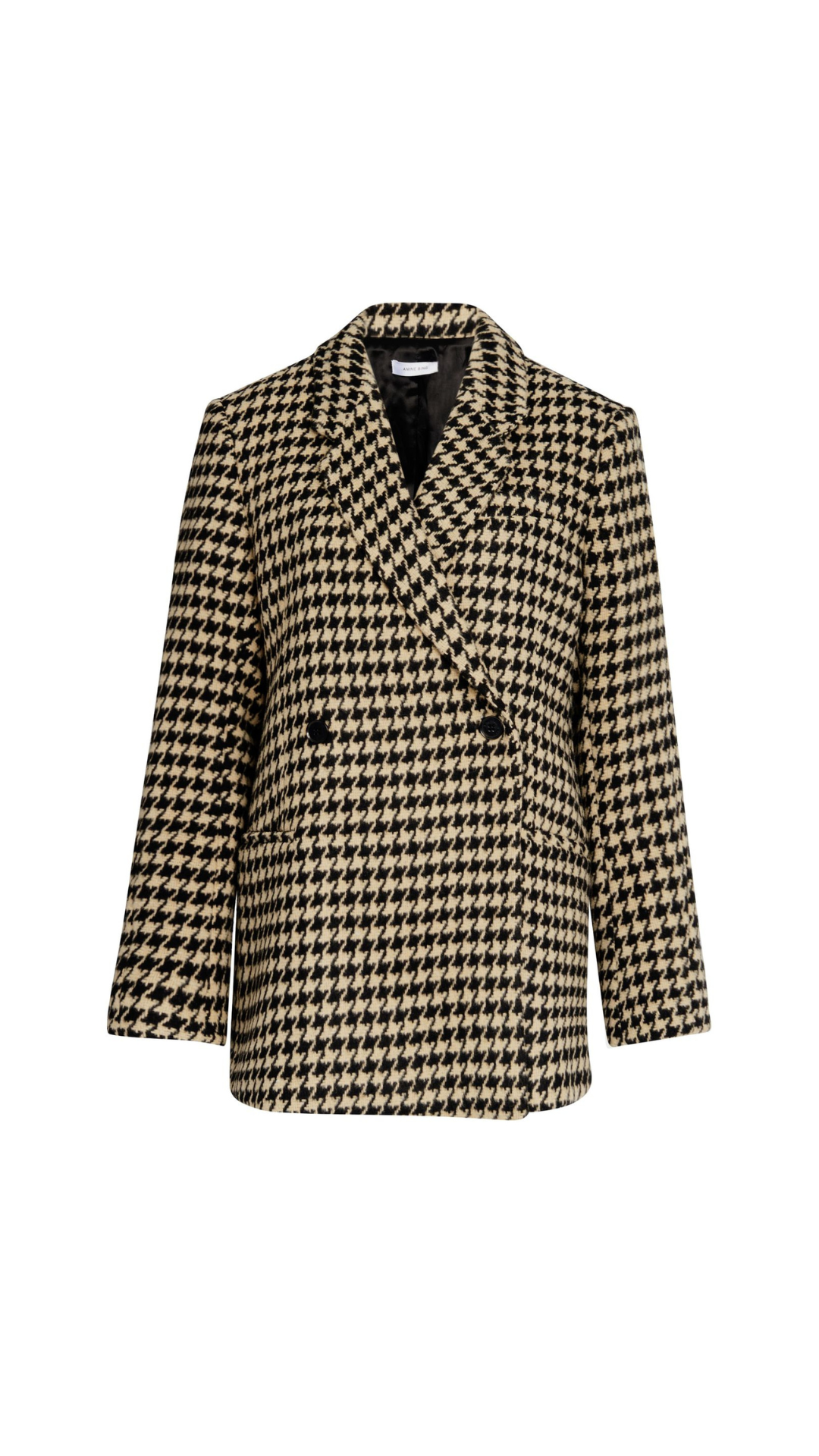 Anine Bing Kaia Houndstooth Blazer