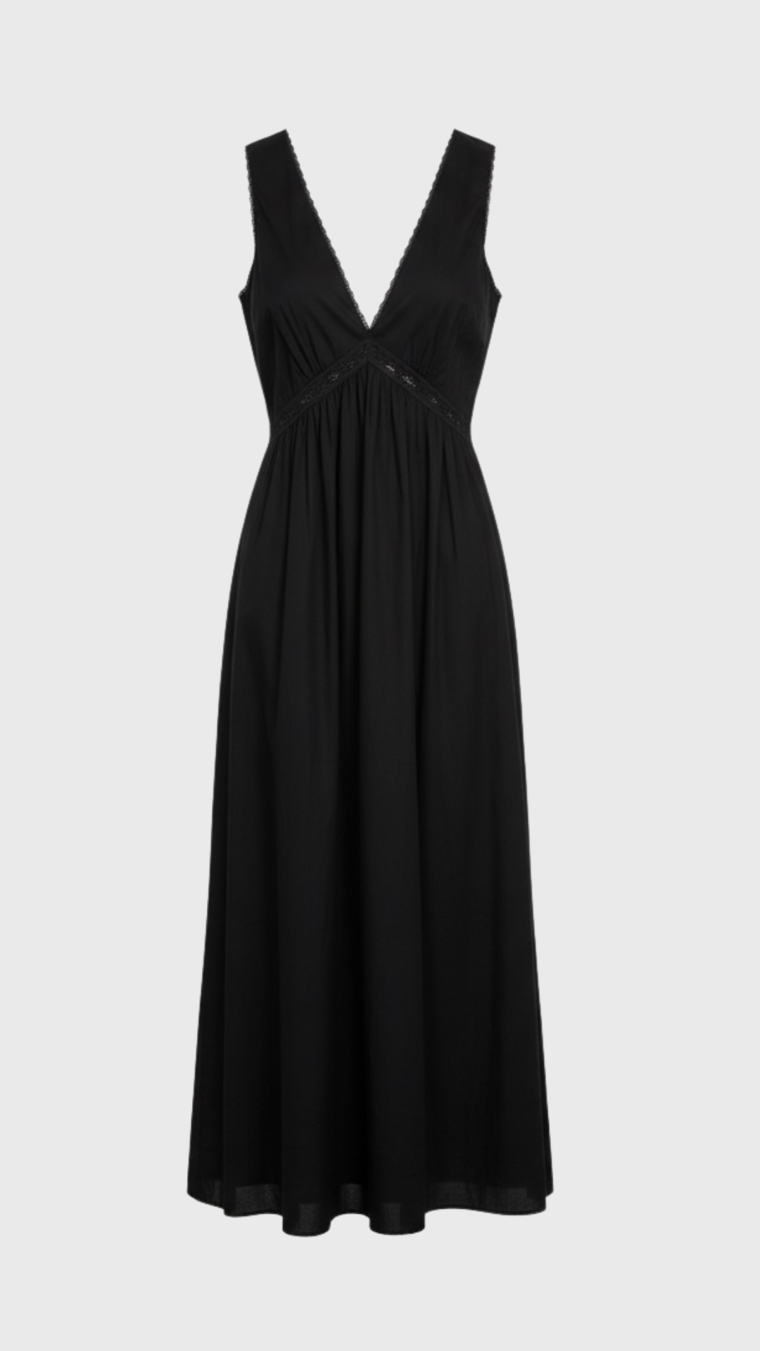 Faithfull Fiora Midi Dress in Fresco Lace Black