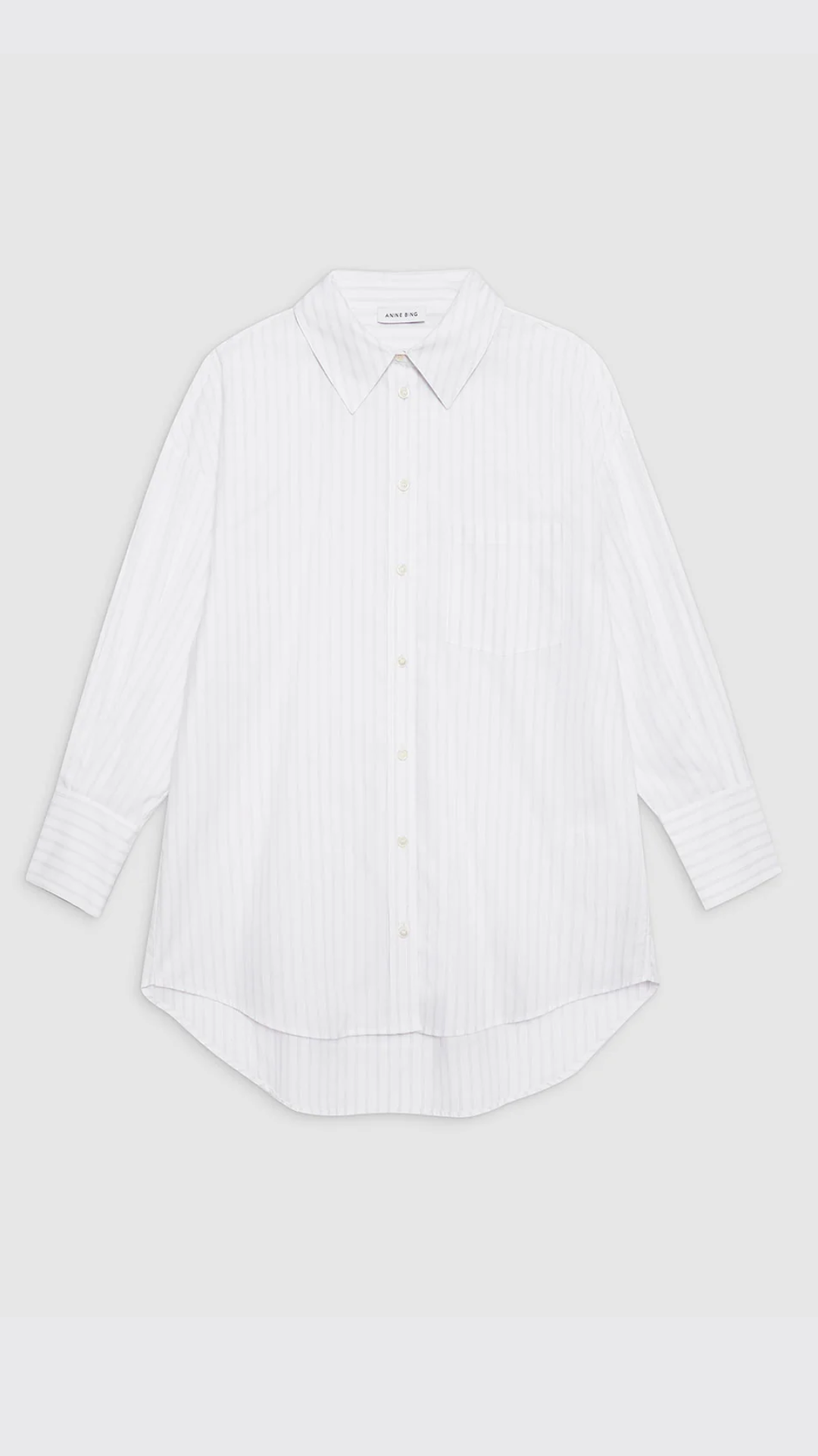 anine bing mika shirt black