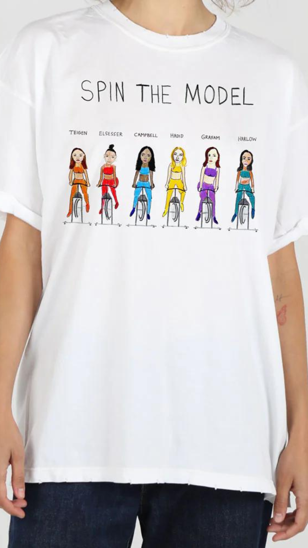 Unfortunate Portrait Spin The Model Boyfriend Tee