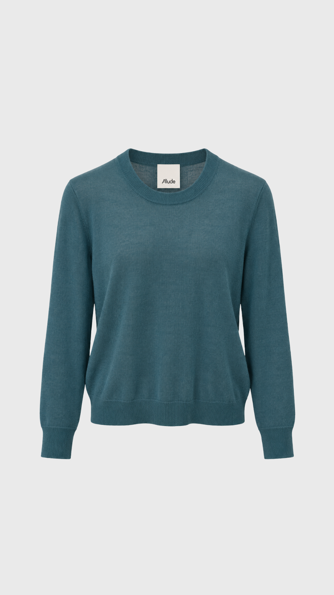 Allude Round Sweater in Teal Twilight