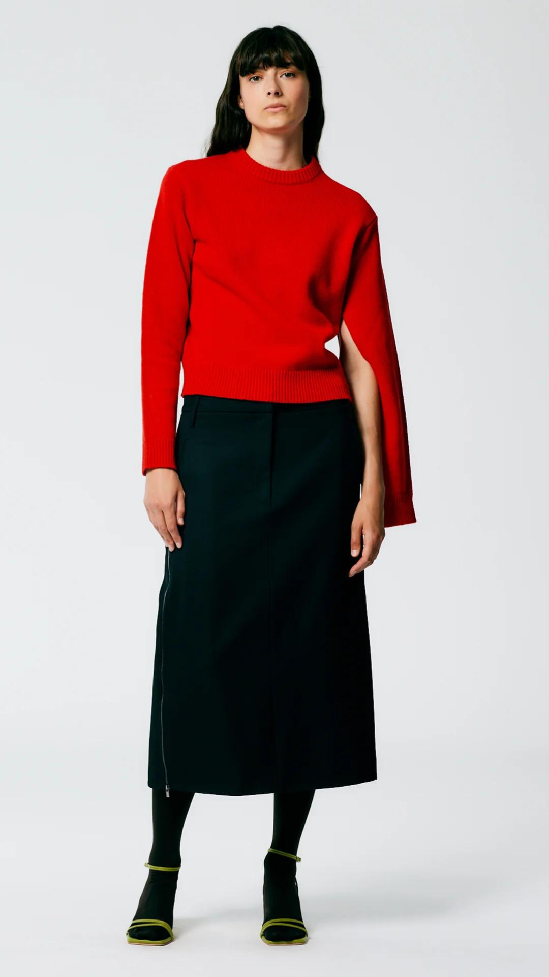 Tibi Grain De Poudre Trouser Skirt