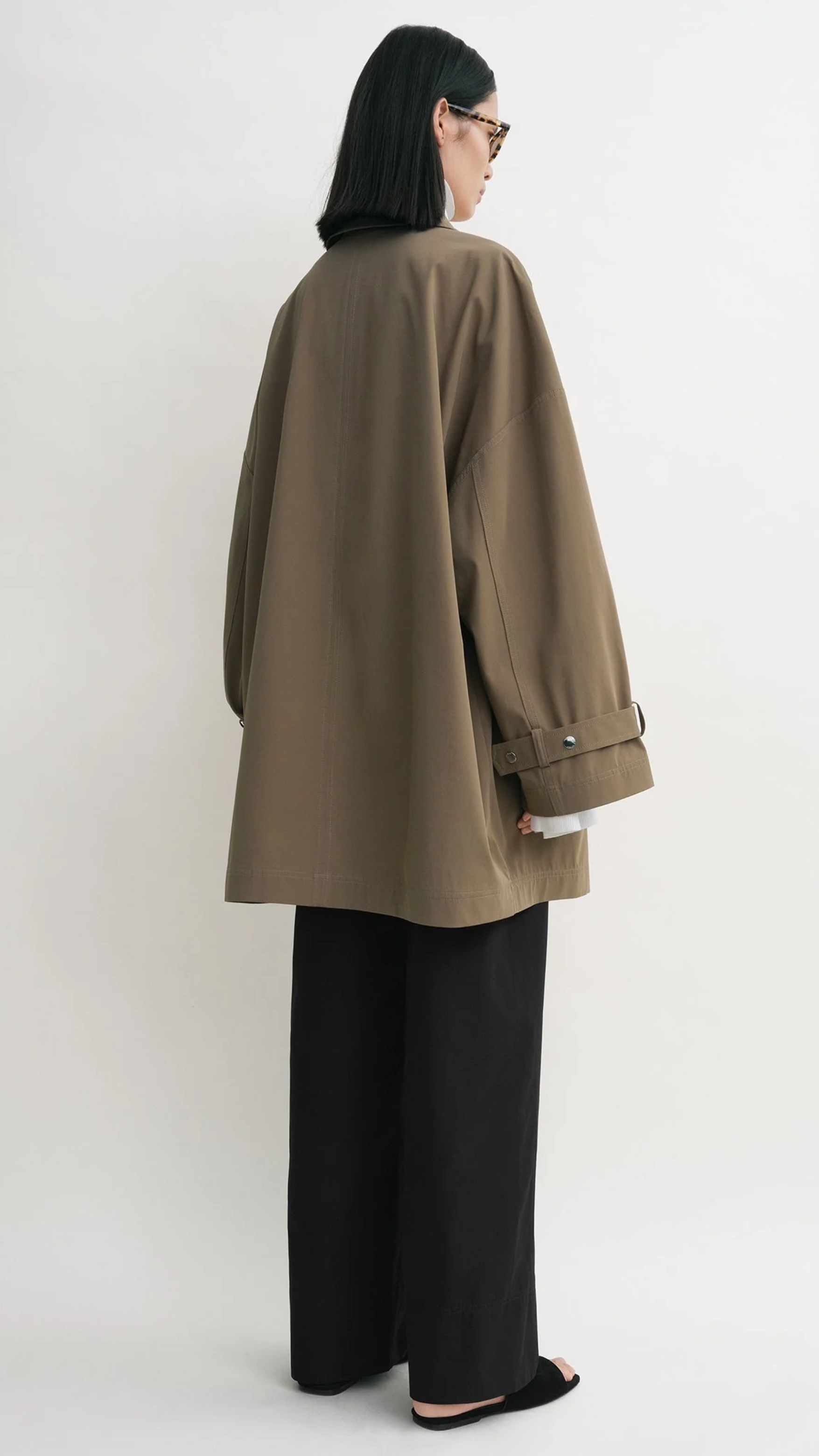 Toteme Oversized Trench Jacket in Hazel