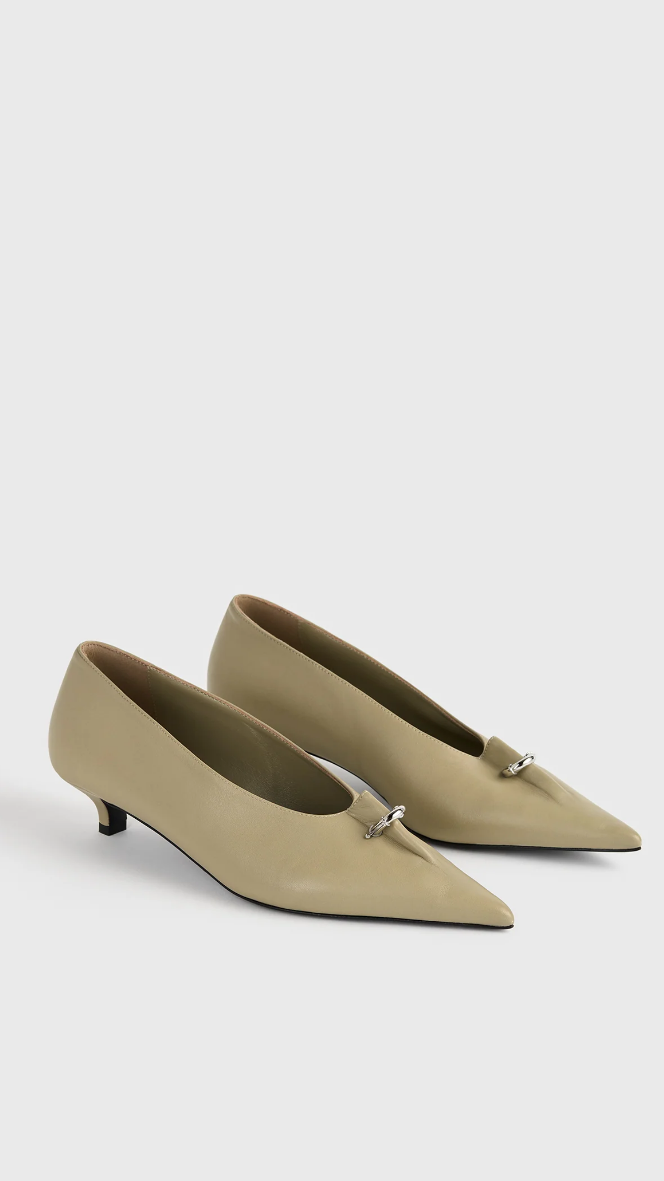 Toteme Pierced Nappa Pumps in Cashew