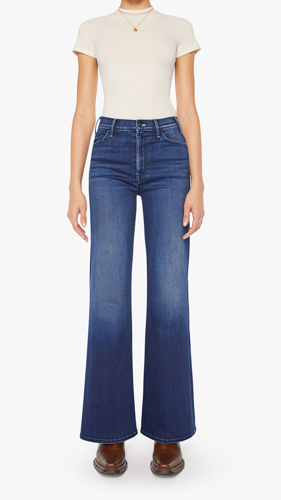 Mother The Hustler Roller Sneak Jean in Homecoming High