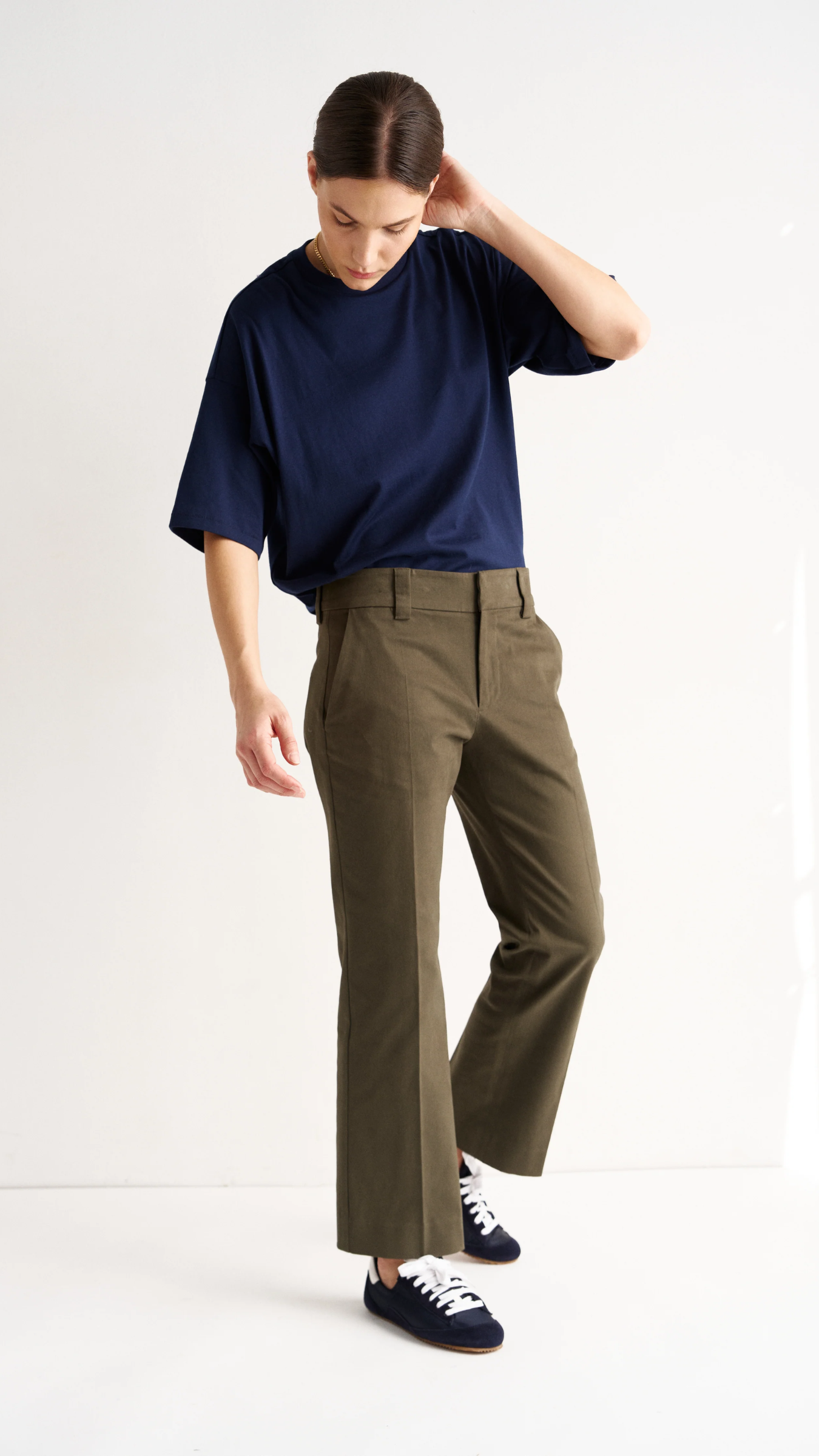 Jamie Haller The Kick Trouser in Olive
