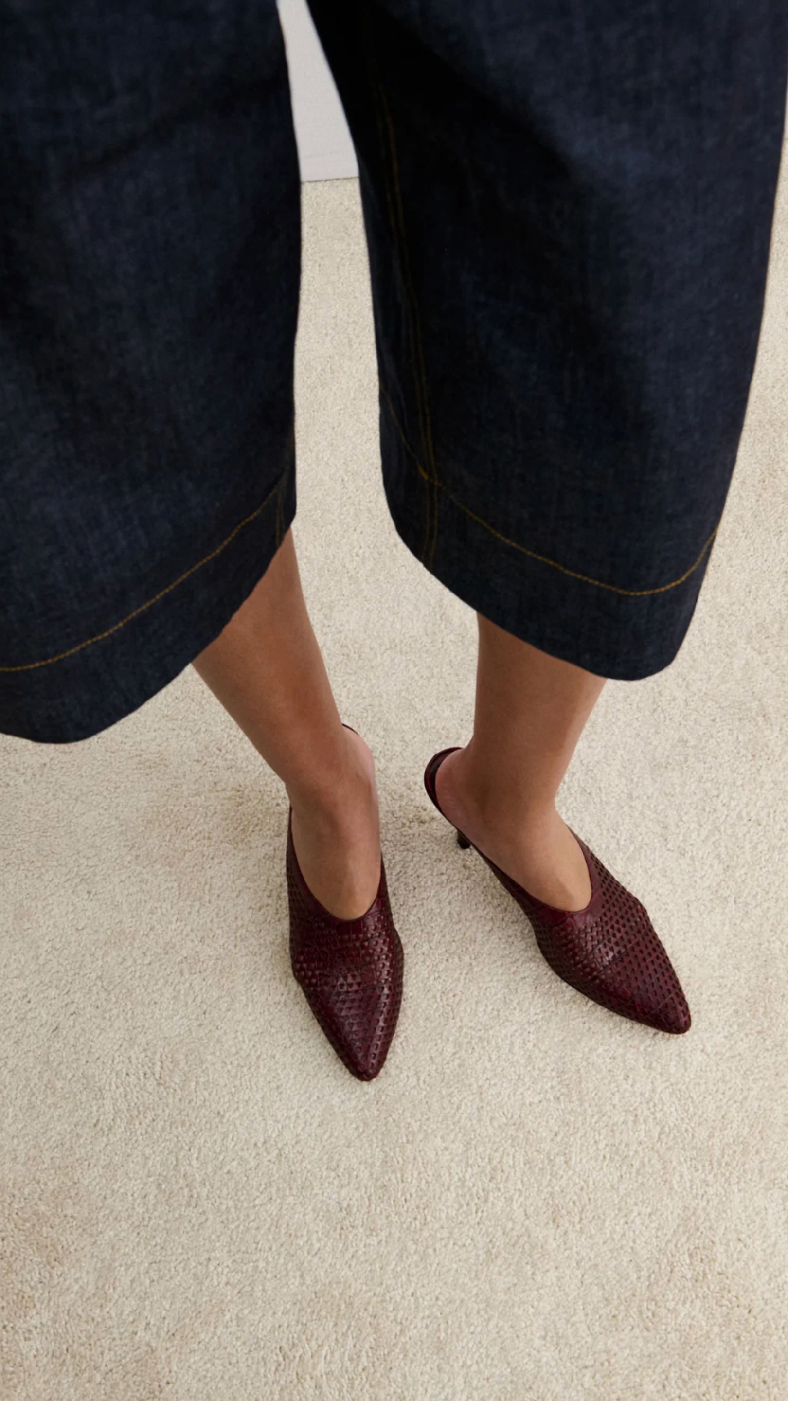 Rachel Comey Alder Mule in Merlot