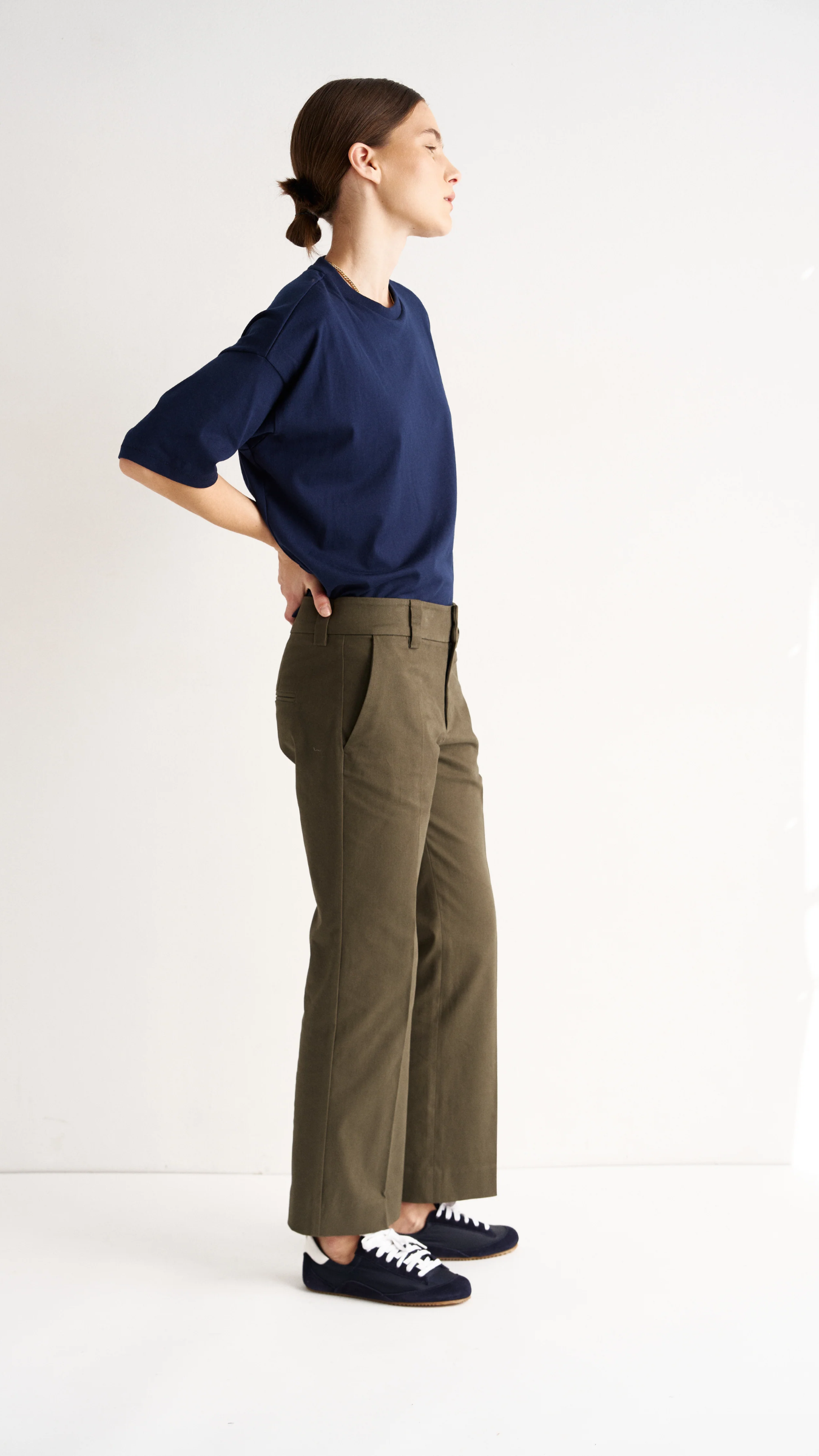 Jamie Haller The Kick Trouser in Olive