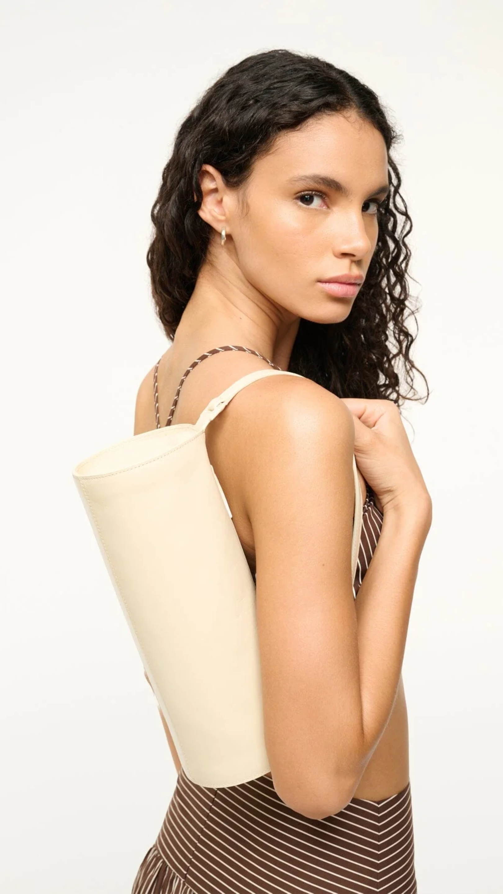 Staud Mini Taru Bag in Cream