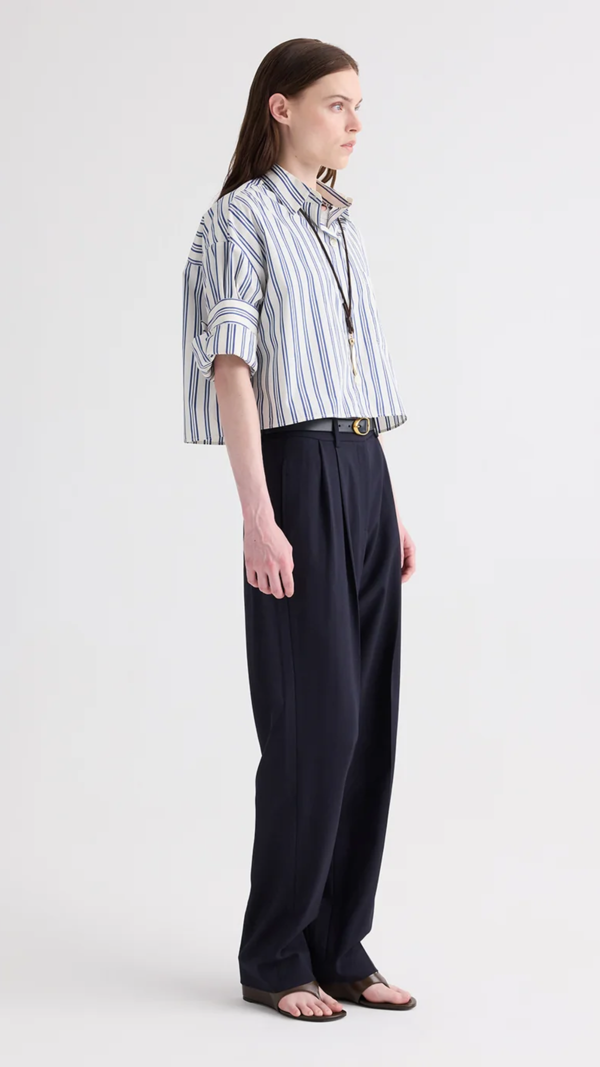 TWP Next Ex Shirt in Light Grey Multi