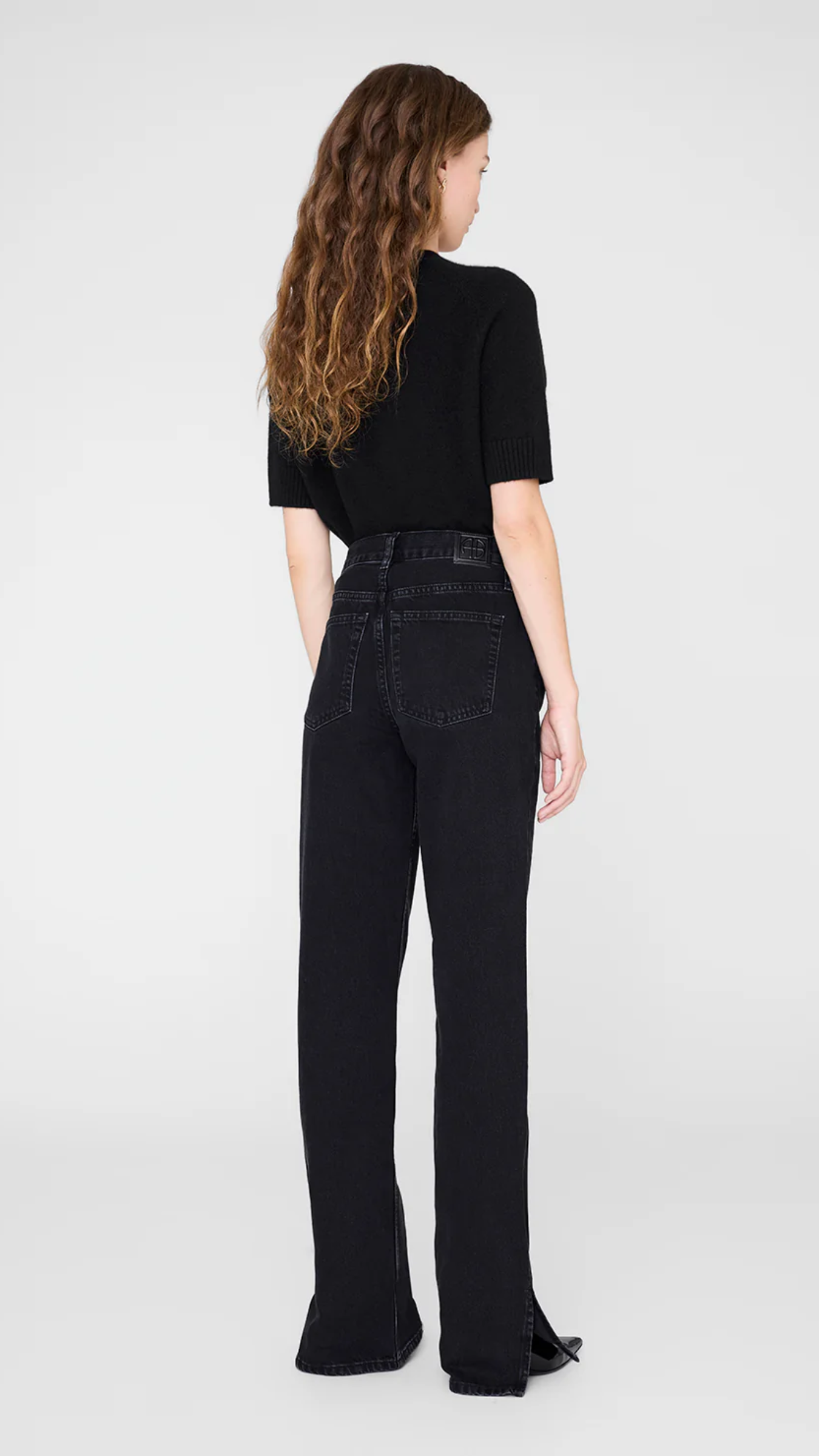 Anine Bing Roy Jean in Vintage Black