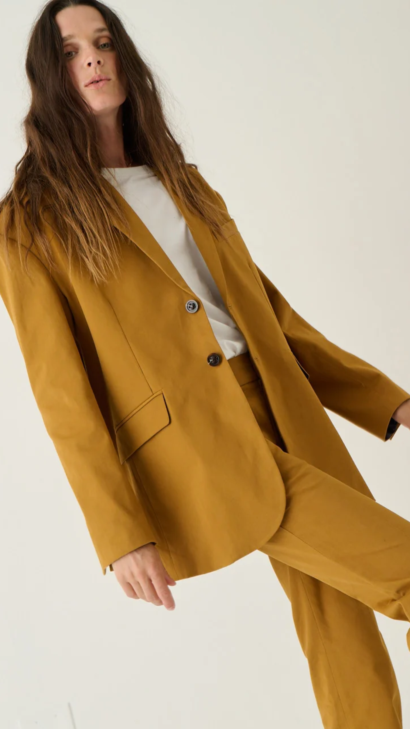 Jamie Haller The Oversized Blazer in Mustard