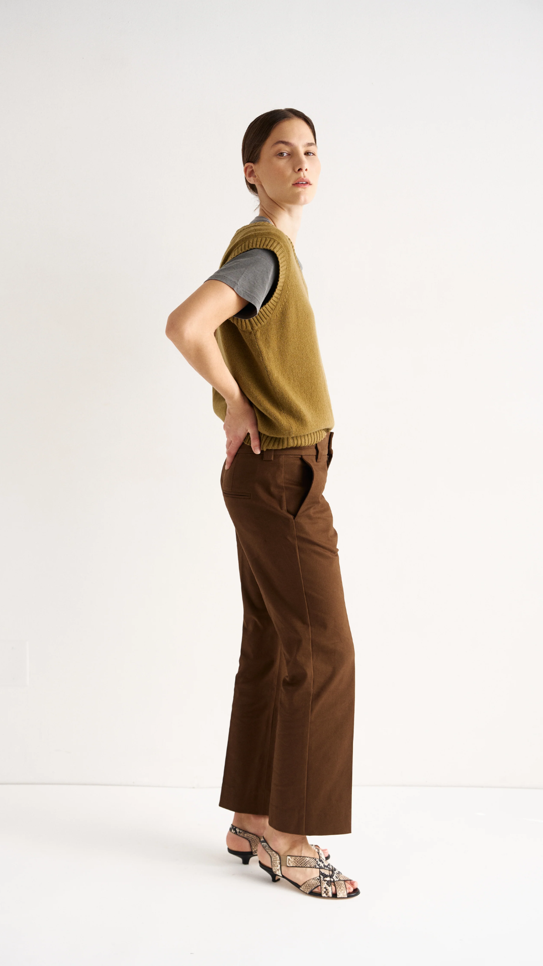 Jamie Haller The Knit Vest in Moss