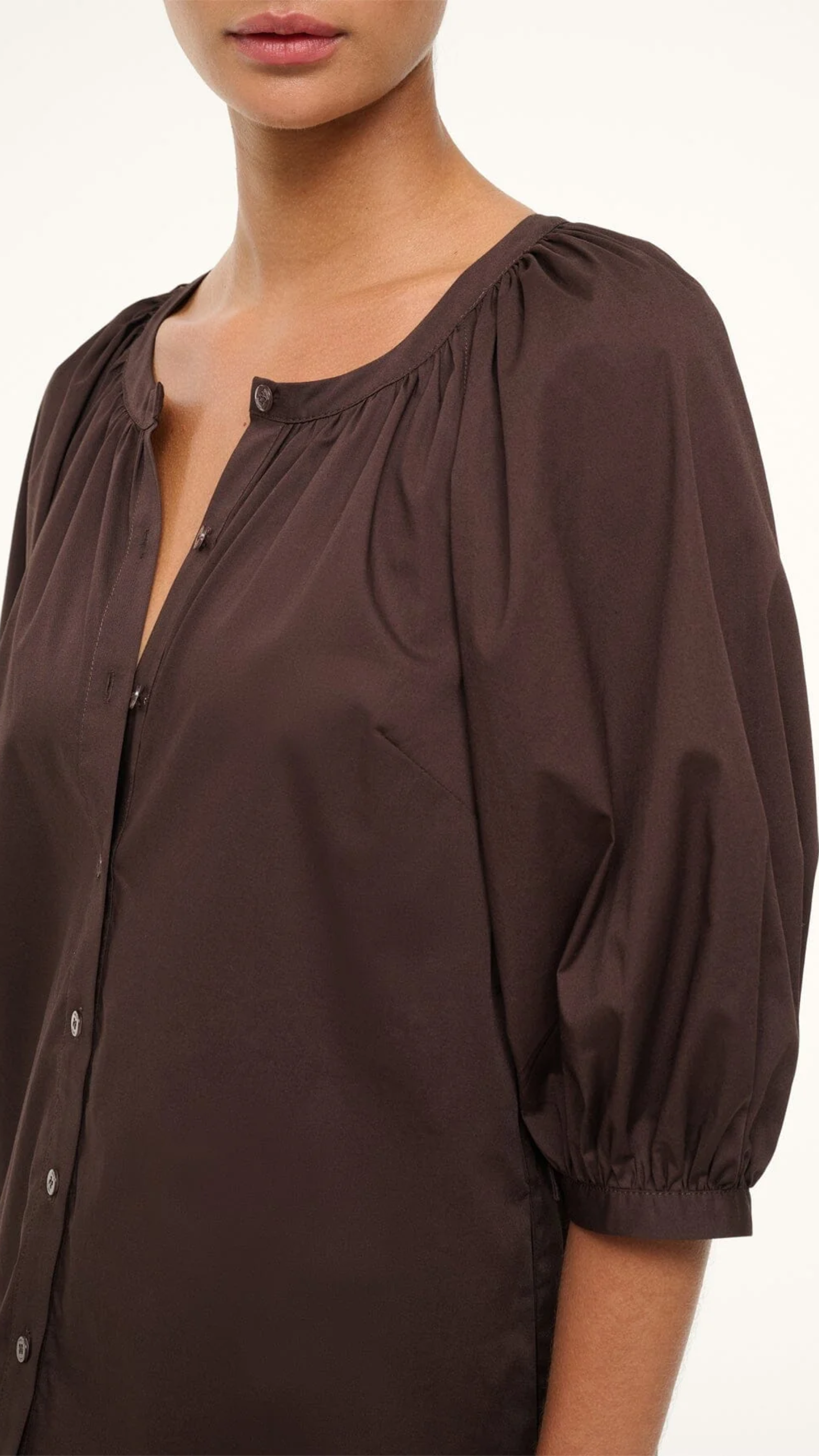 Staud Vincent Mini Dress in Earth