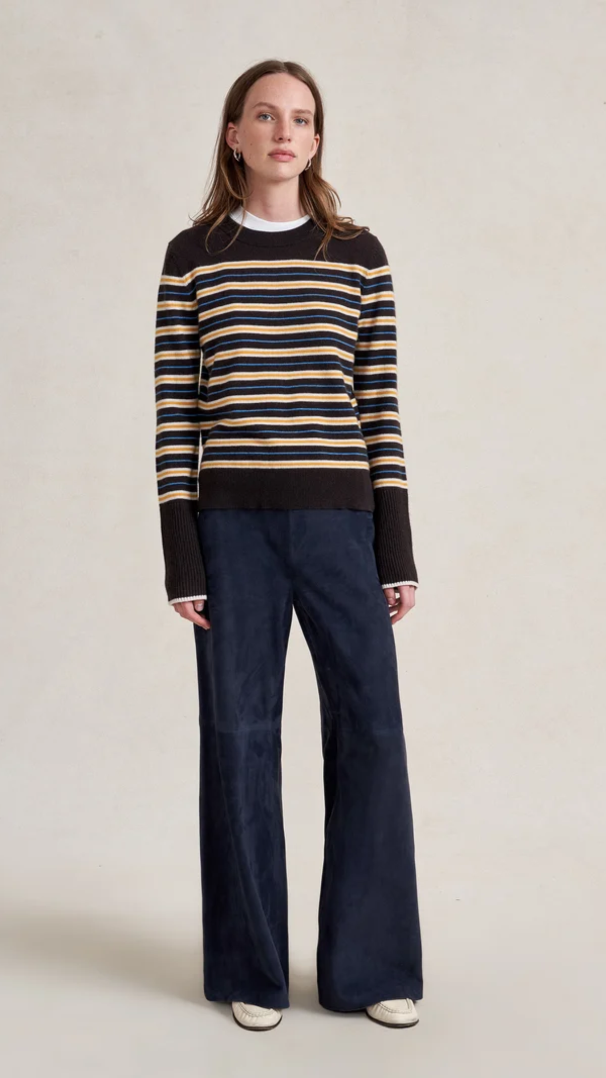 La Ligne Lean Lines Sweater in Chocolate Cream