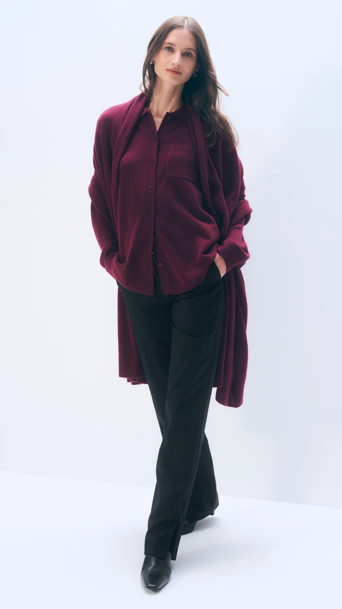White + Warren Cashmere Travel Wrap