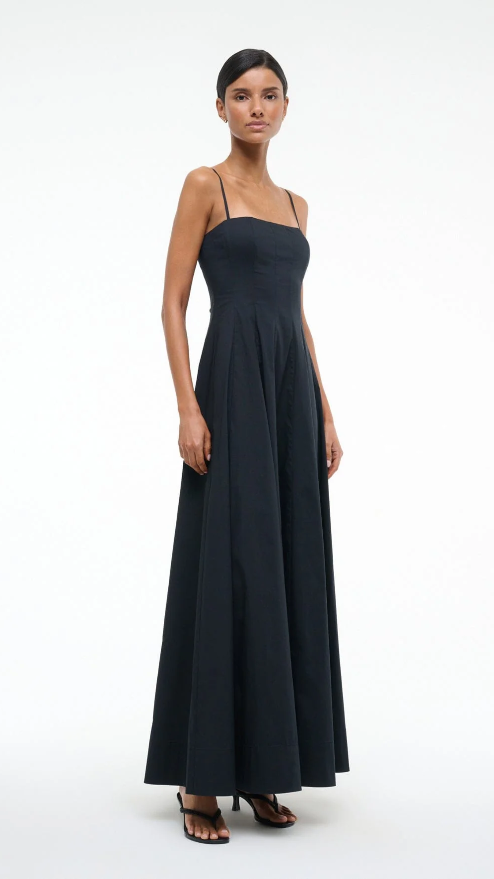 Staud Wylie Maxi Dress in Black
