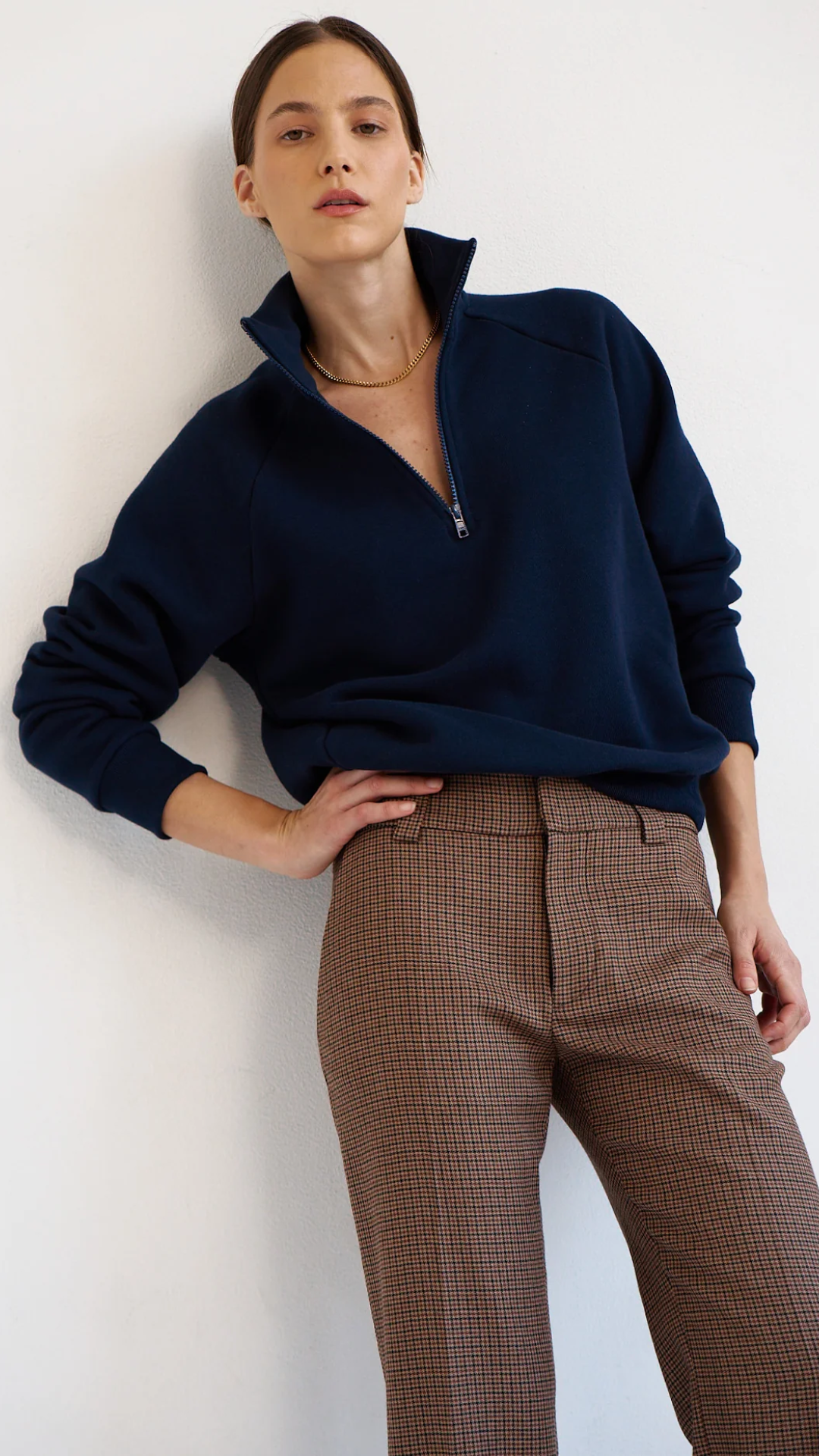Jamie Haller The Quarter Zip in Navy