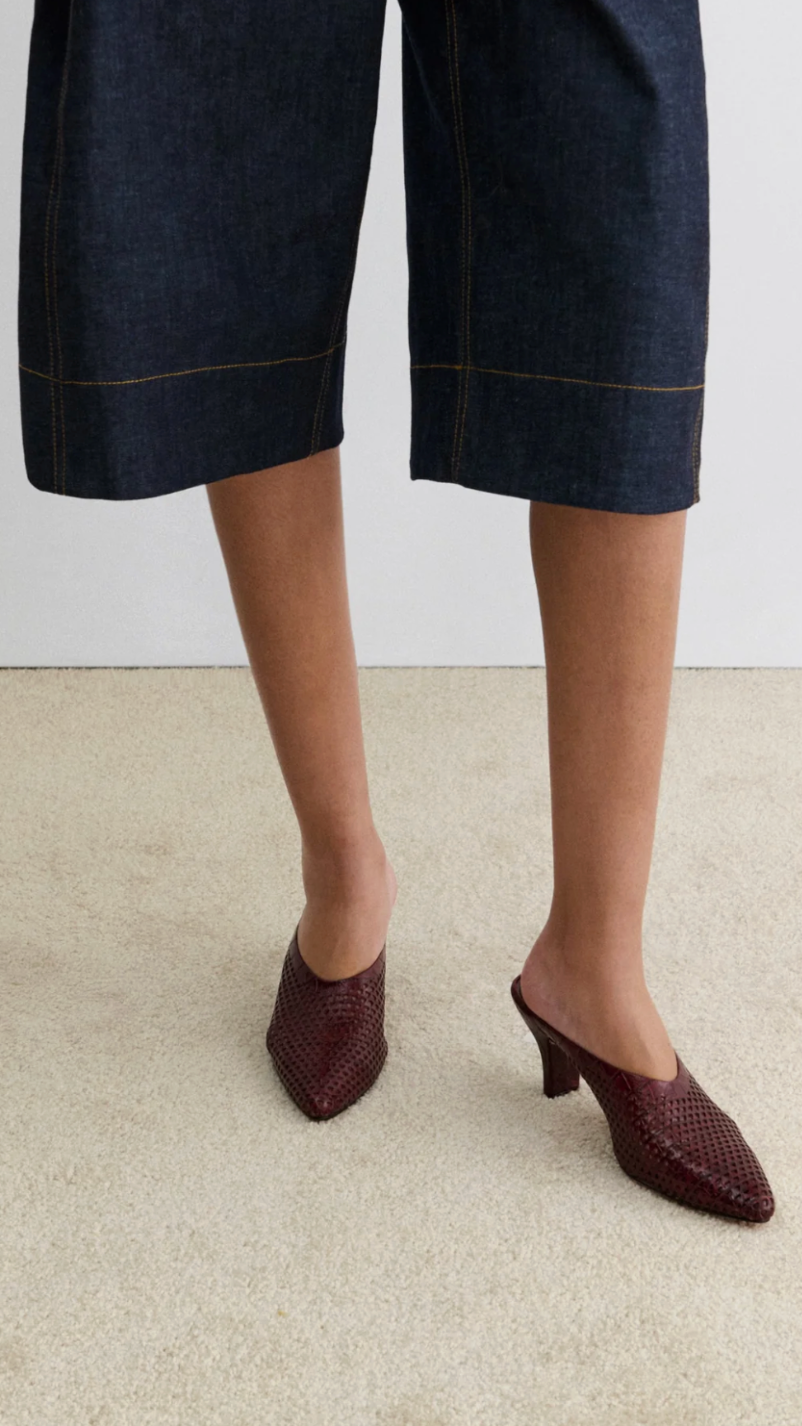 Rachel Comey Alder Mule in Merlot