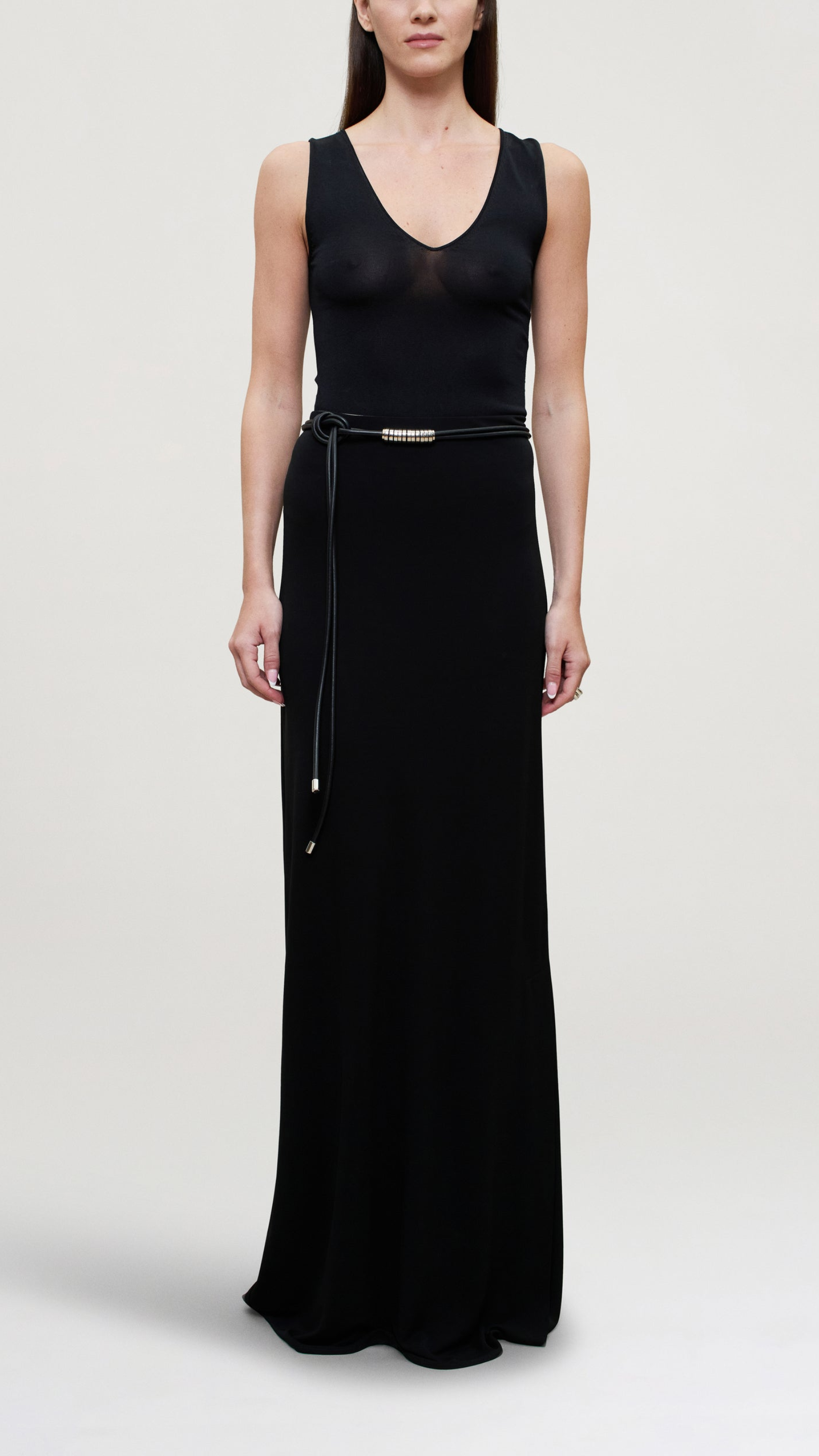 Kallmeyer Noor Matte Jersey Tube Skirt in Black