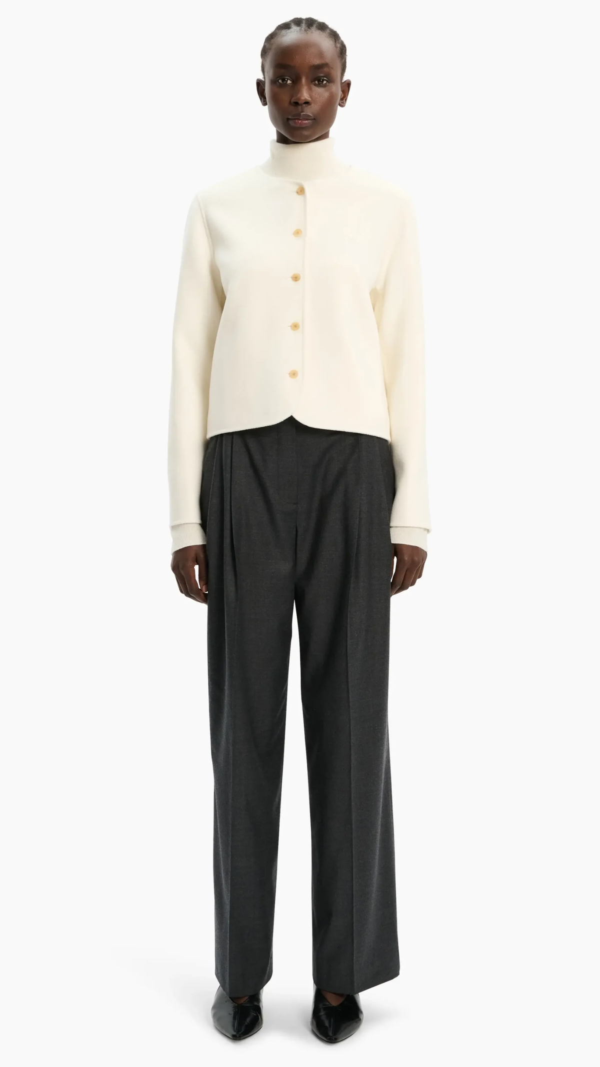 Arch4 Sandbanks Woven Cashmere Jacket in Ivory