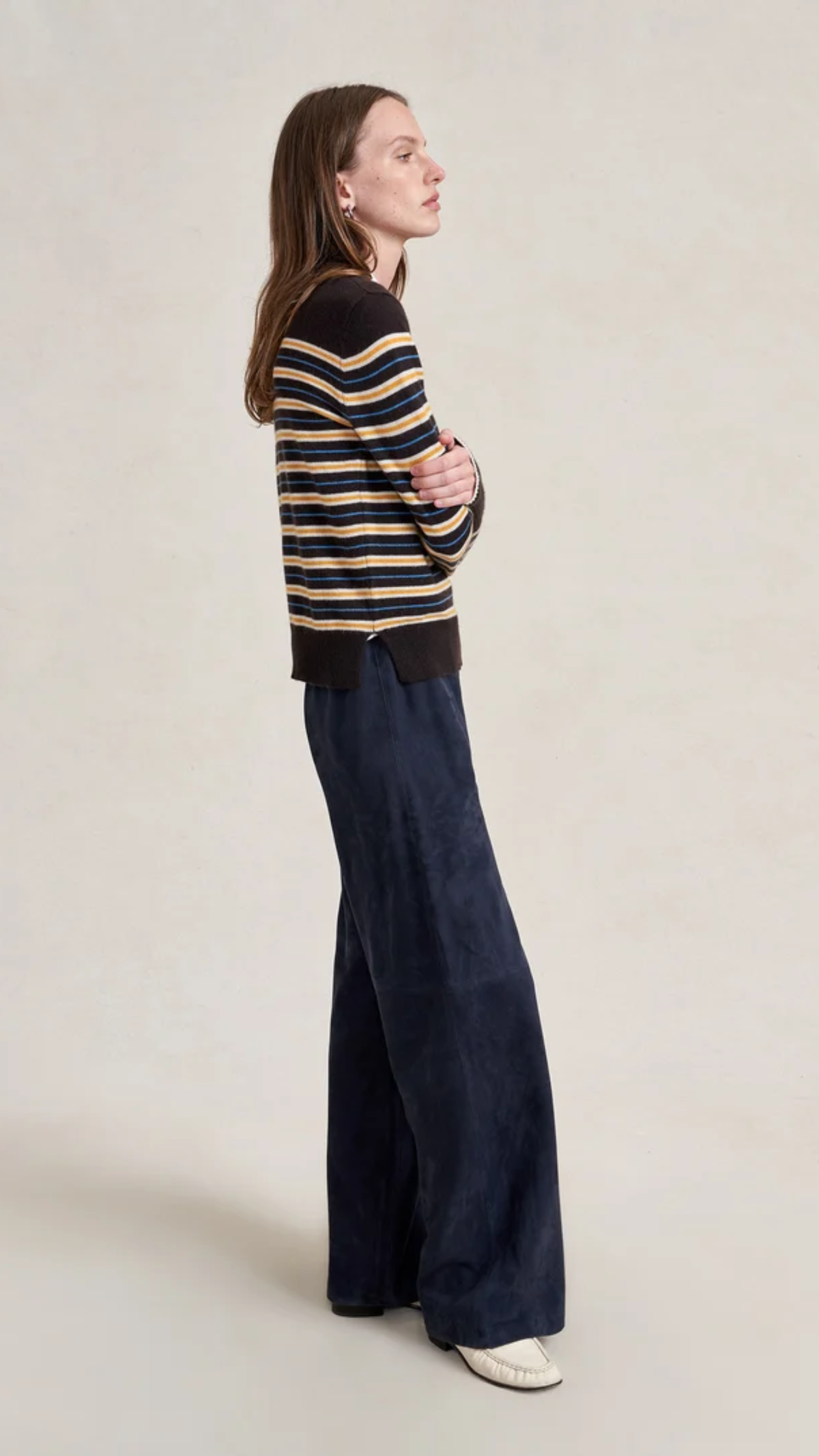 La Ligne Lean Lines Sweater in Chocolate Cream