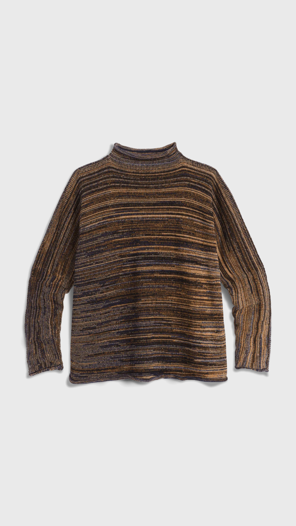 Frank & Eileen Monterey Rolled Funnel Neck Sweater in Harvest