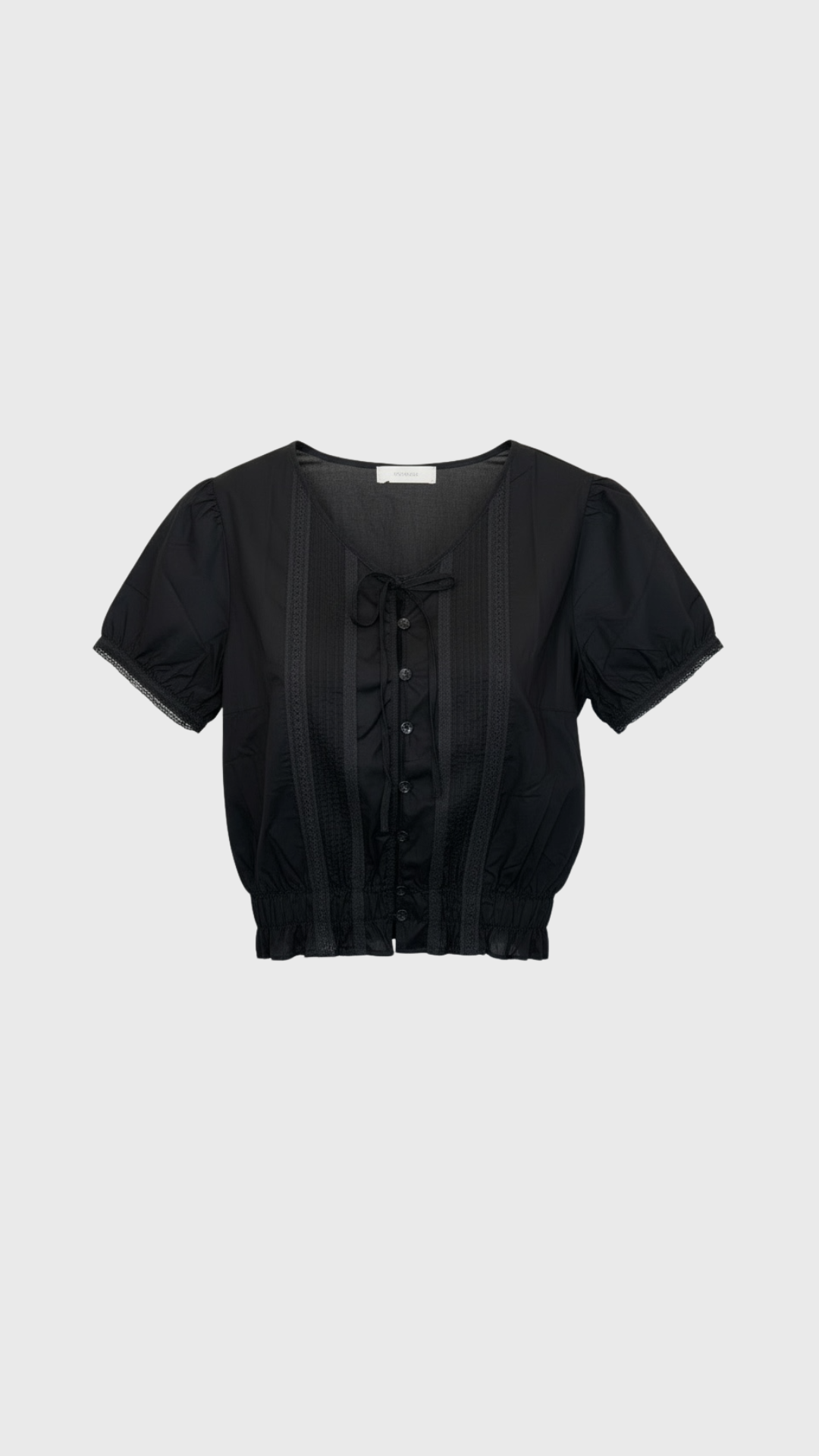 トップス philme lace satin blouse black F トップス philme lace satin blouse black F Black Lace Satin Blouse