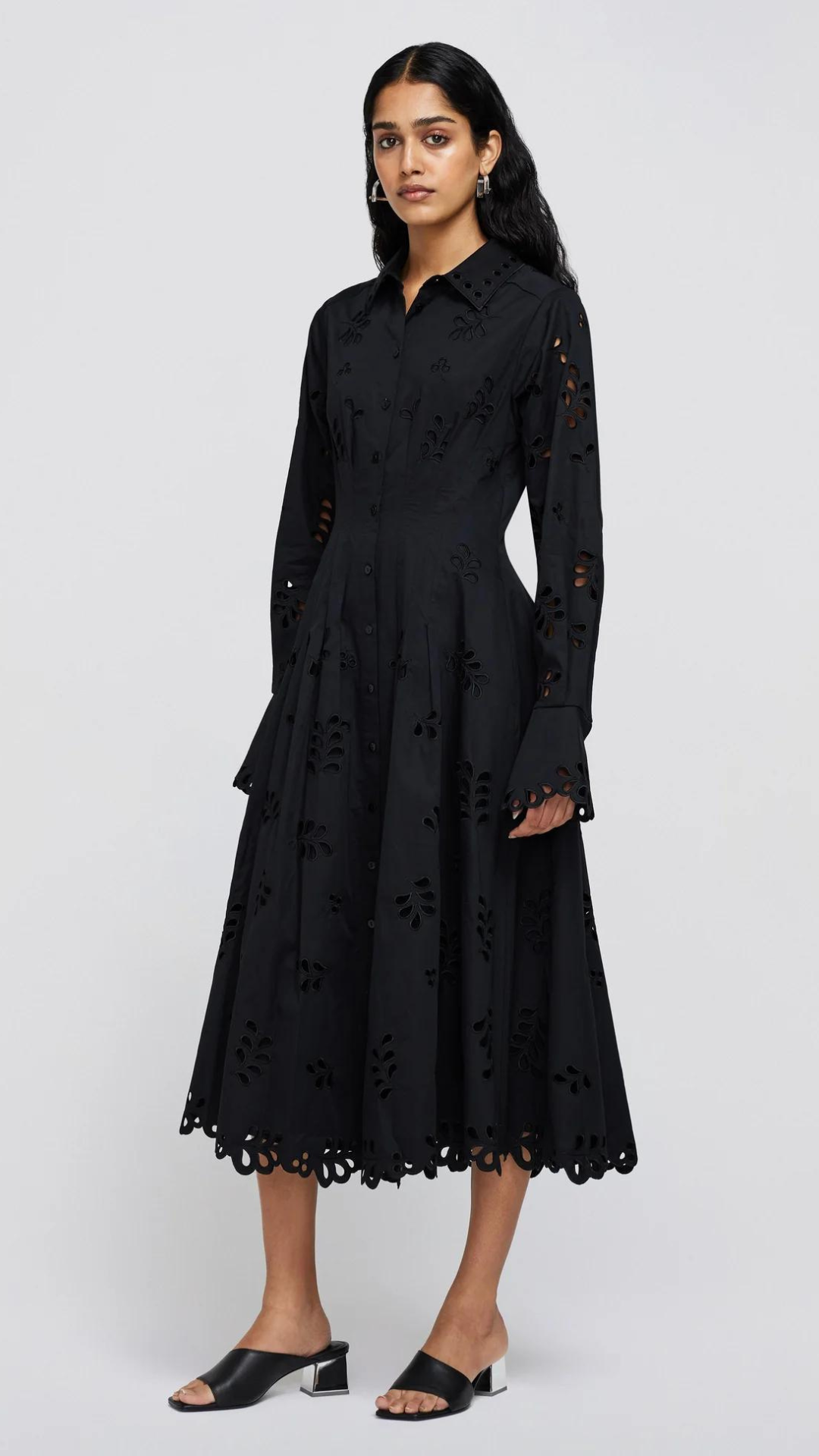 Simkhai Eda Pintuck Midi Dress