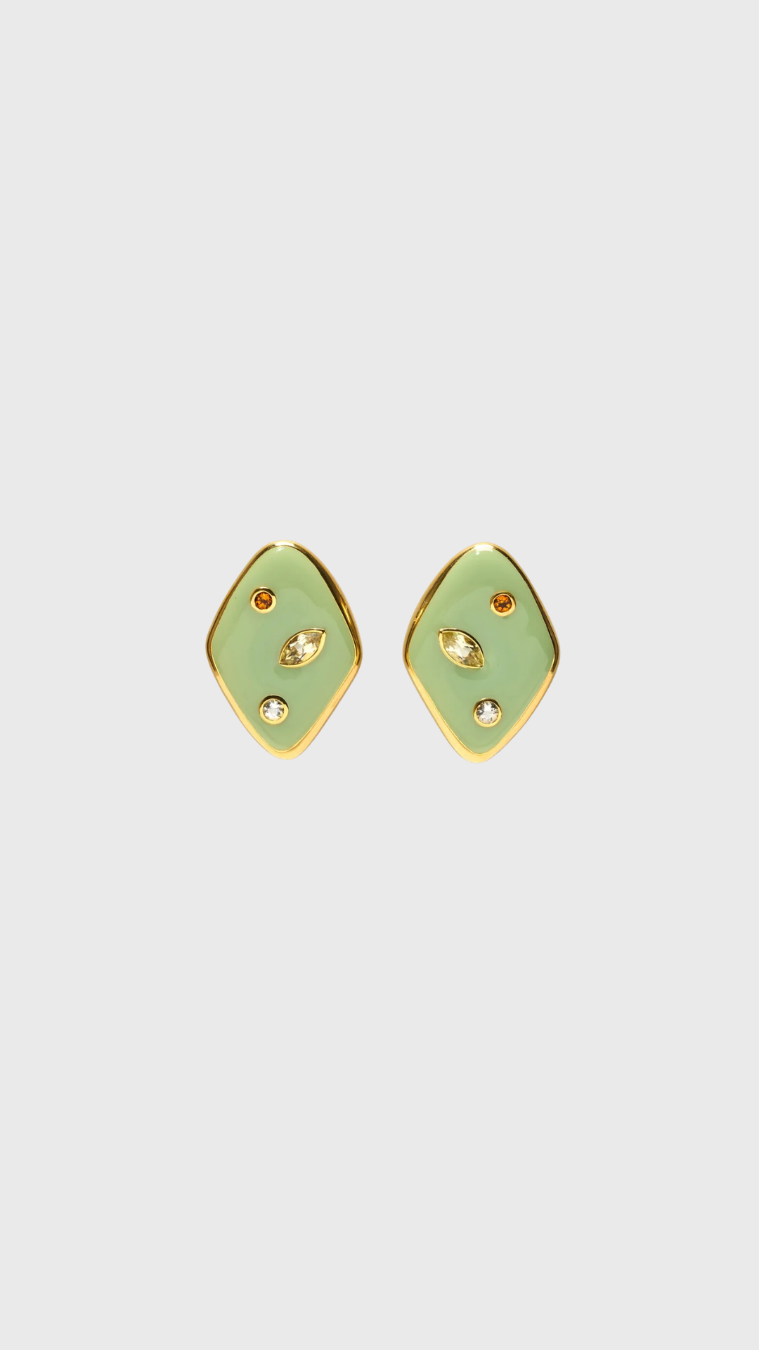 Lizzie Fortunato Nico Dot Earrings in Pistachio