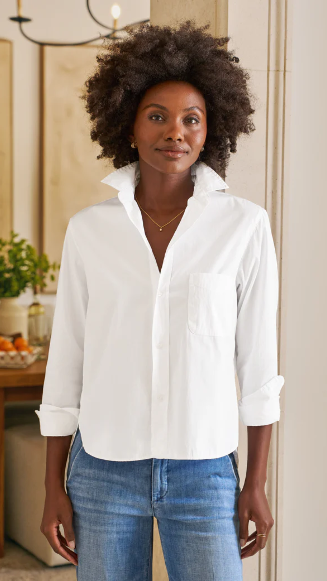 Frank & Eileen Silvio Untuckable Button-Up