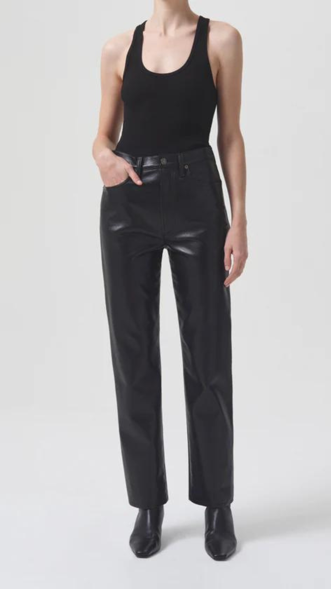 Agolde Recycled Leather 90's Pinch Waist