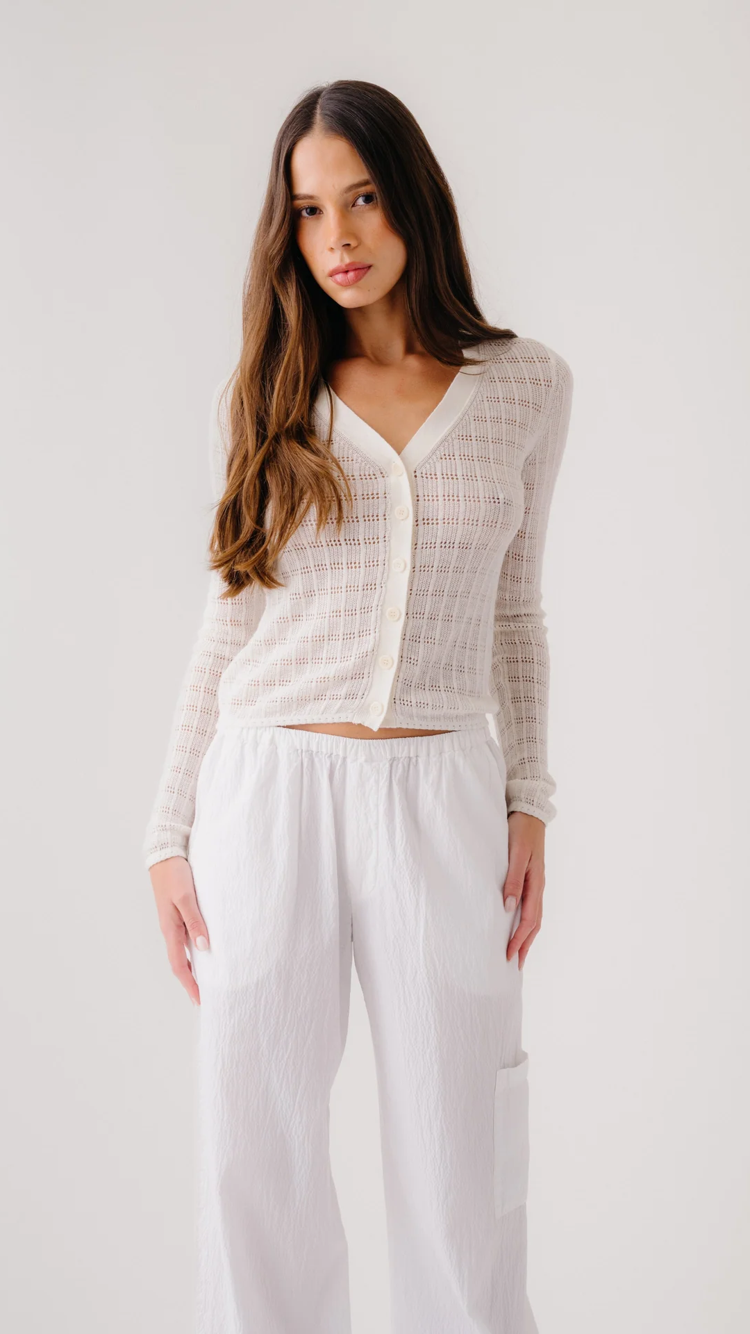 Sablyn Vinni C Knit Cardigan in Gardenia
