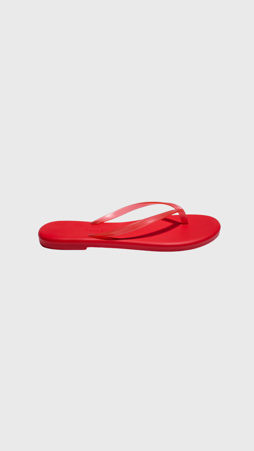 Tkees Aqua Lily Flip Flops in Sol Red