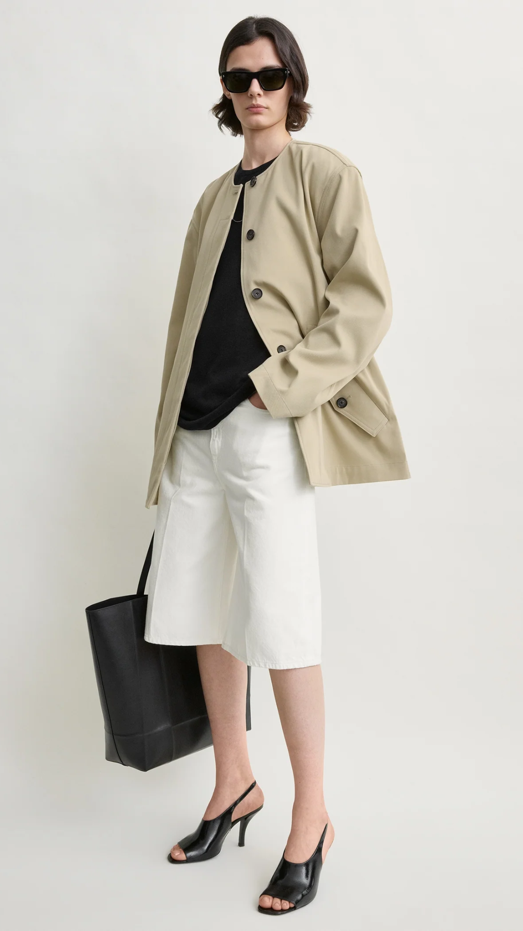 Toteme Cotton Twill Jacket in Cashew