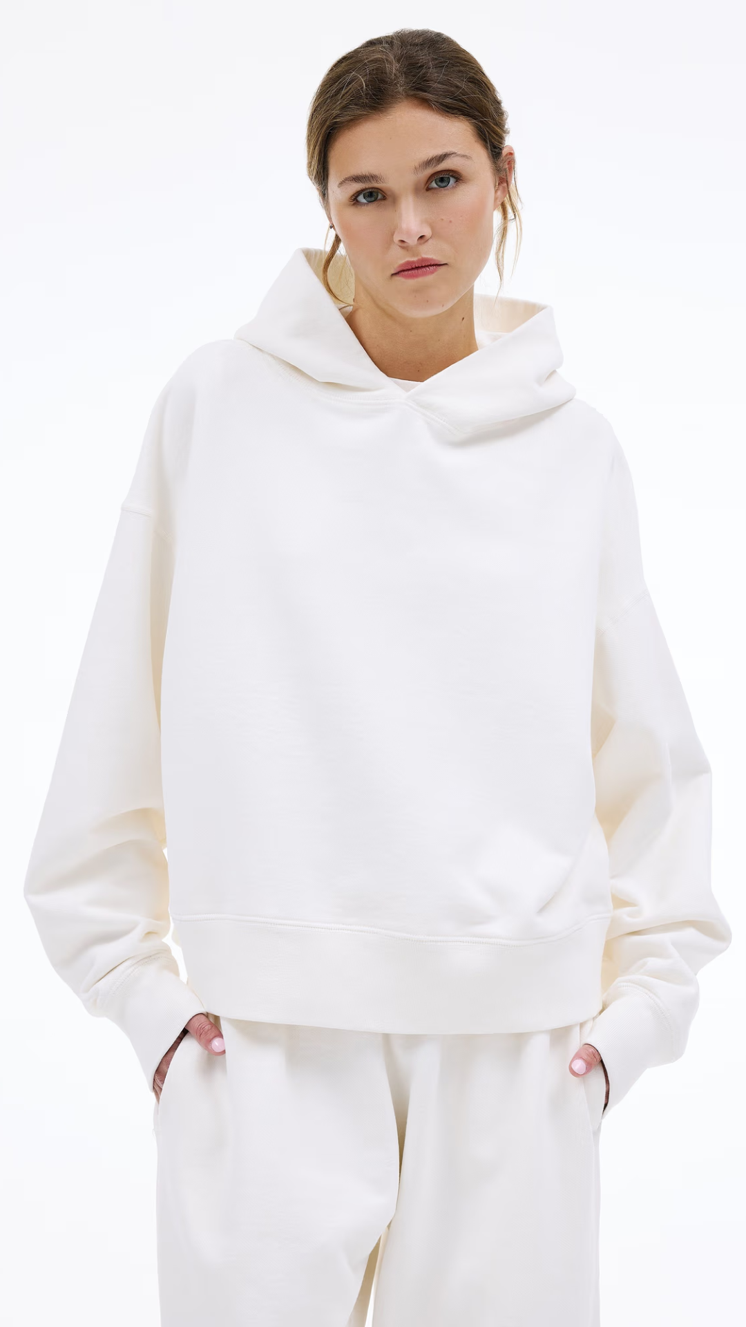 SLVRLAKE Cinch Hoodie in Natural White