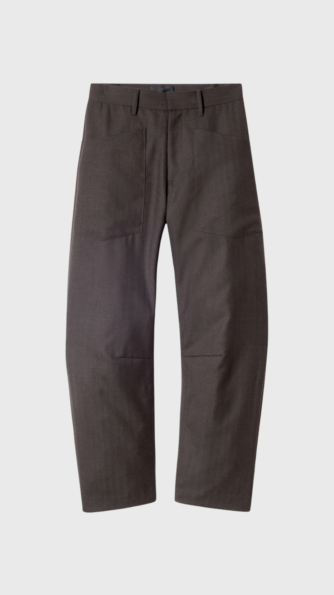 Nili Lotan Shon Wool Pant in Brown Herringbone
