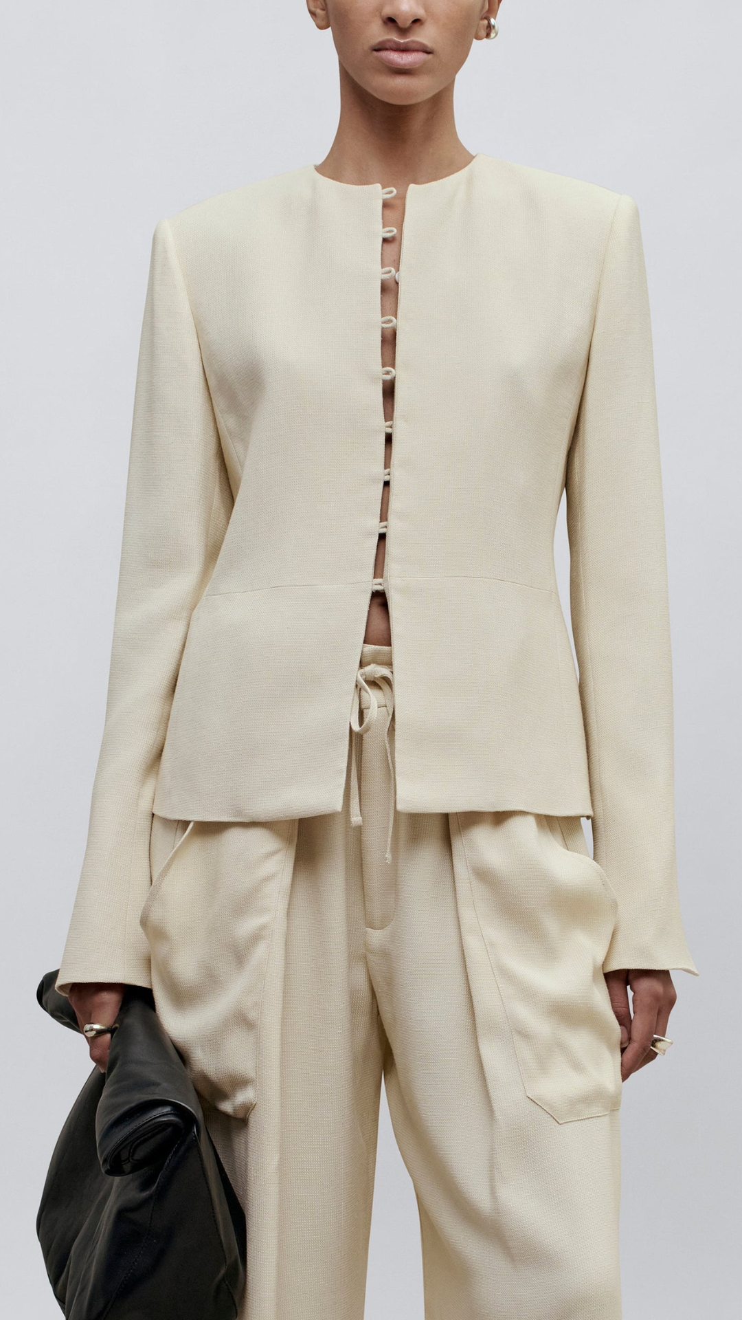 Kallmeyer Tilda Jacket in Waffle Weave Blonde
