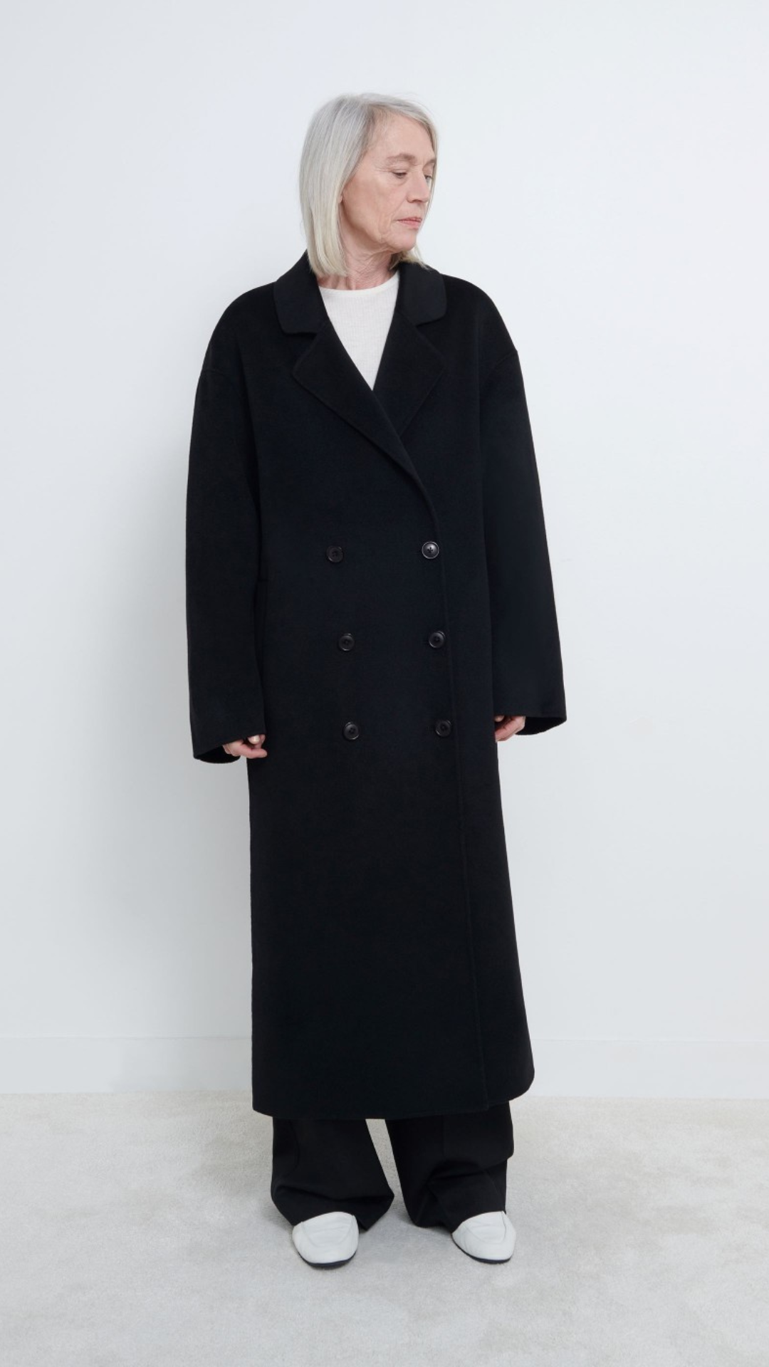 Loulou Studio Borneo Wool Midi Coat