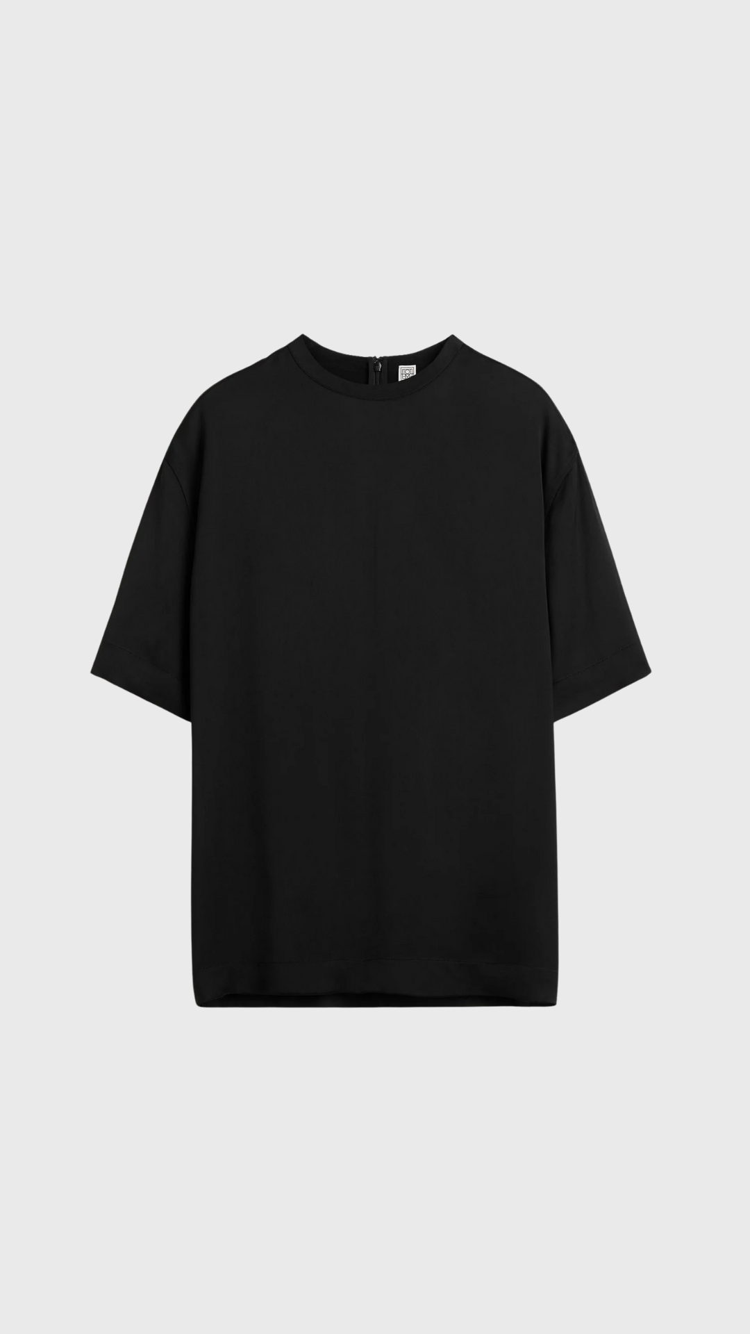 Toteme Satin Tee in Black