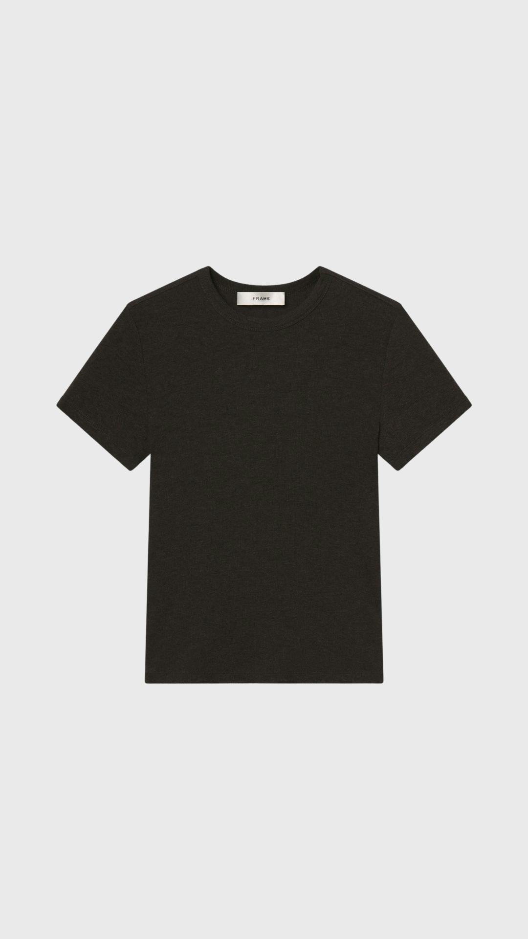 Frame Rib Baby Tee in Coffee