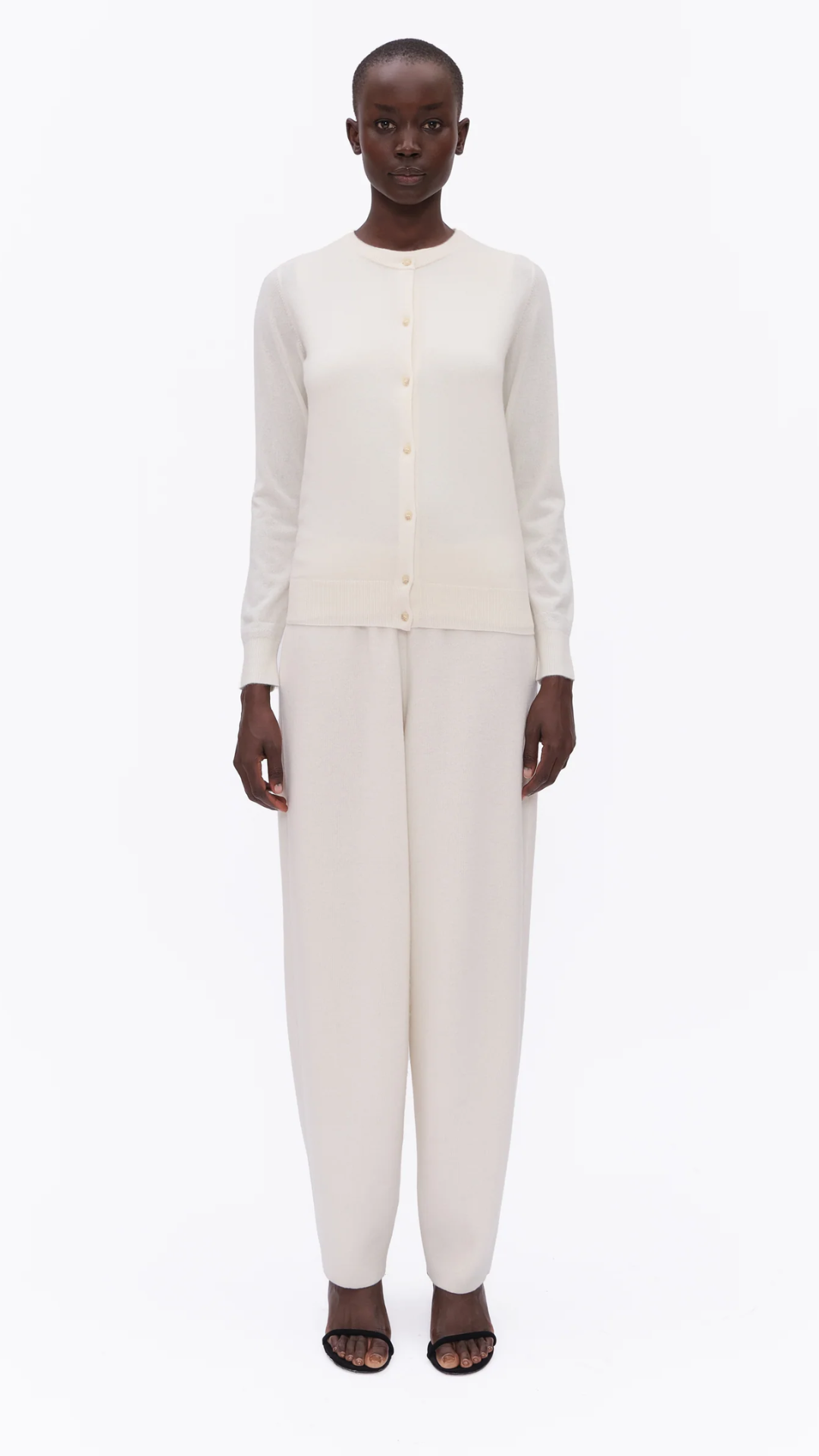 Arch 4 Nappa Cardigan in Ivory