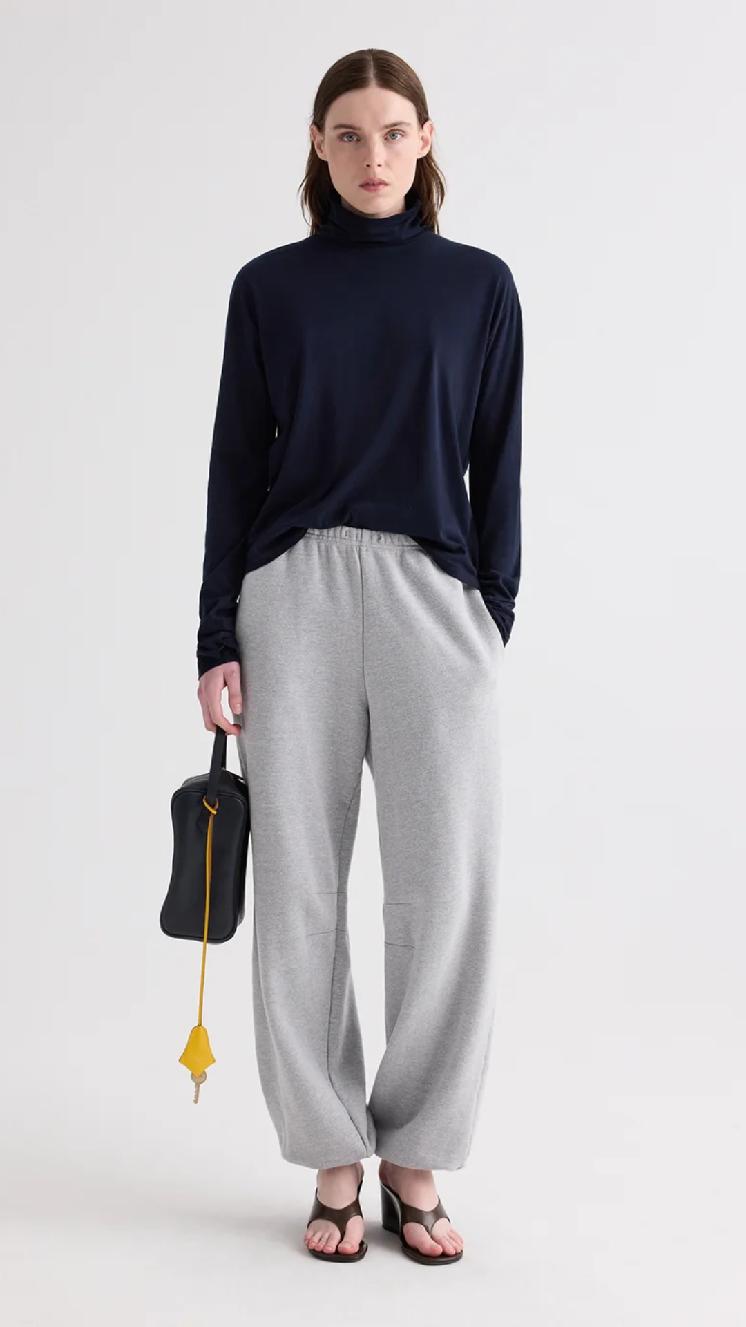 TWP Jetties Jogger in Light Heather Grey