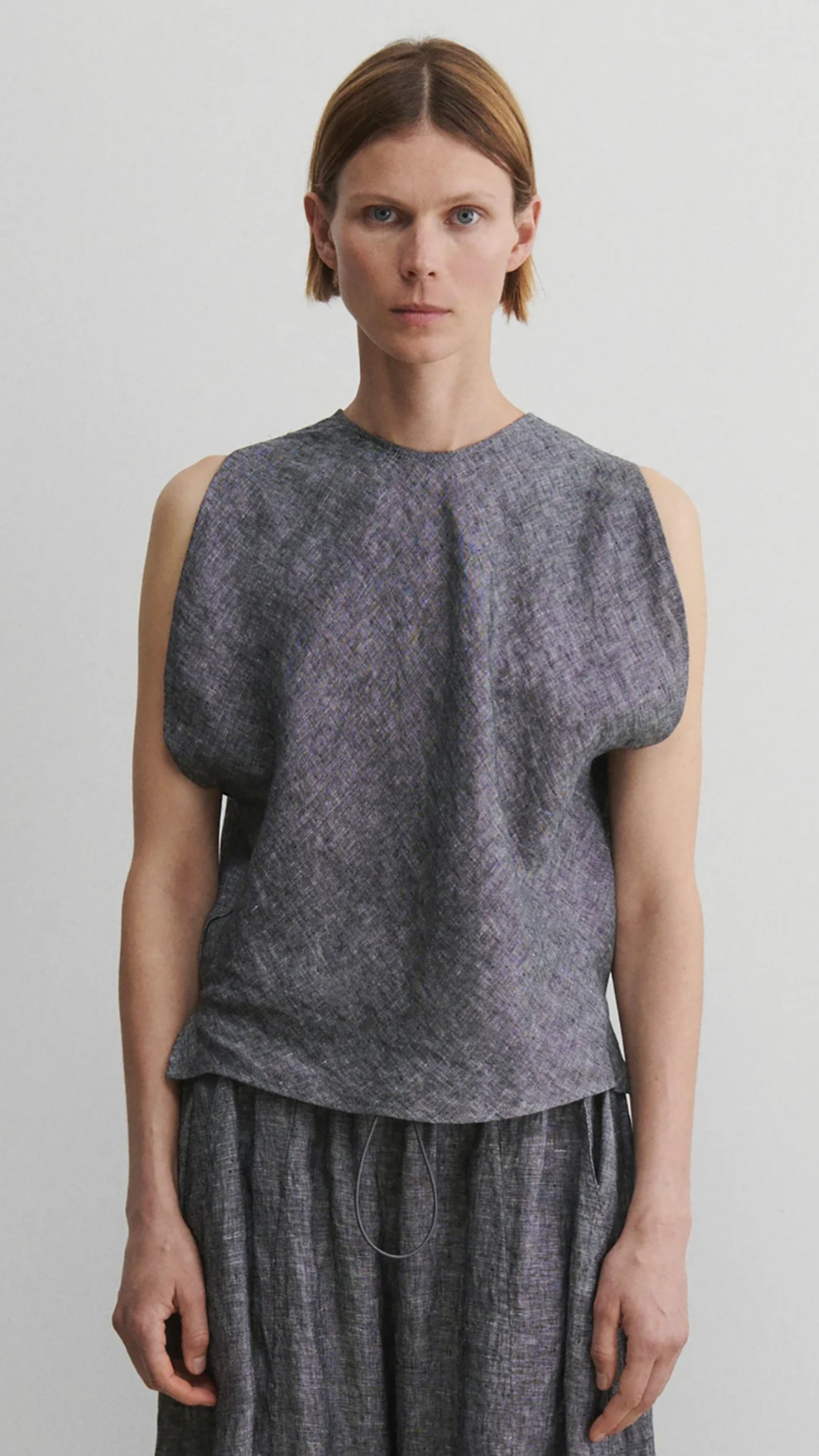 Rachel Comey Brooke Top in Heather Black
