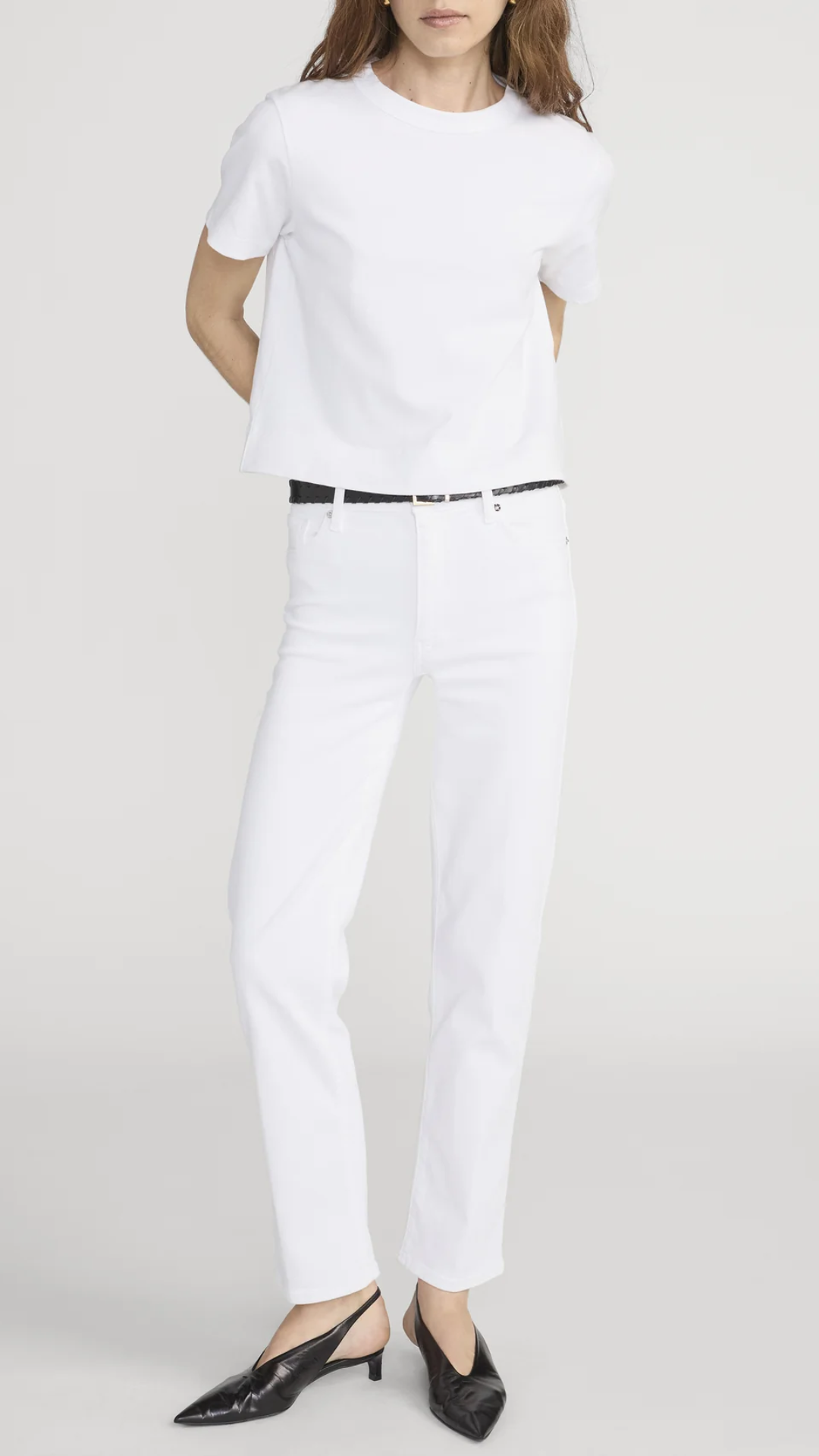 Frame The Boxy Tee in White