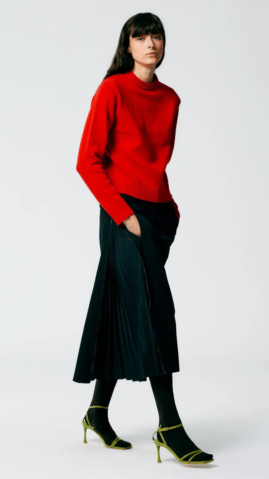Tibi Grain De Poudre Trouser Skirt