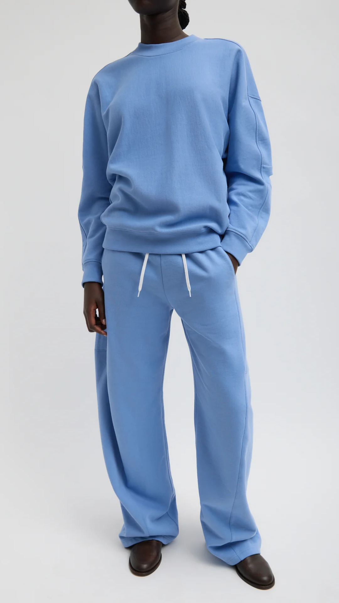 Tibi Winslow Pull On Pant in Light Blue