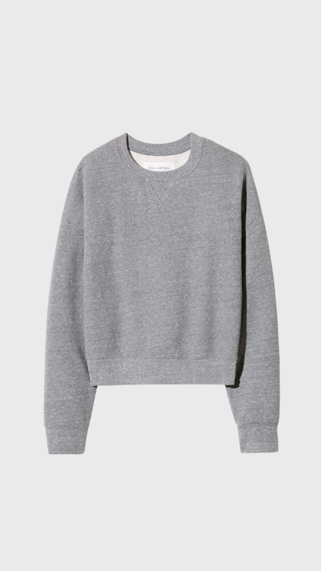 Nili Lotan Gladys Sweatshirt in Heather Grey